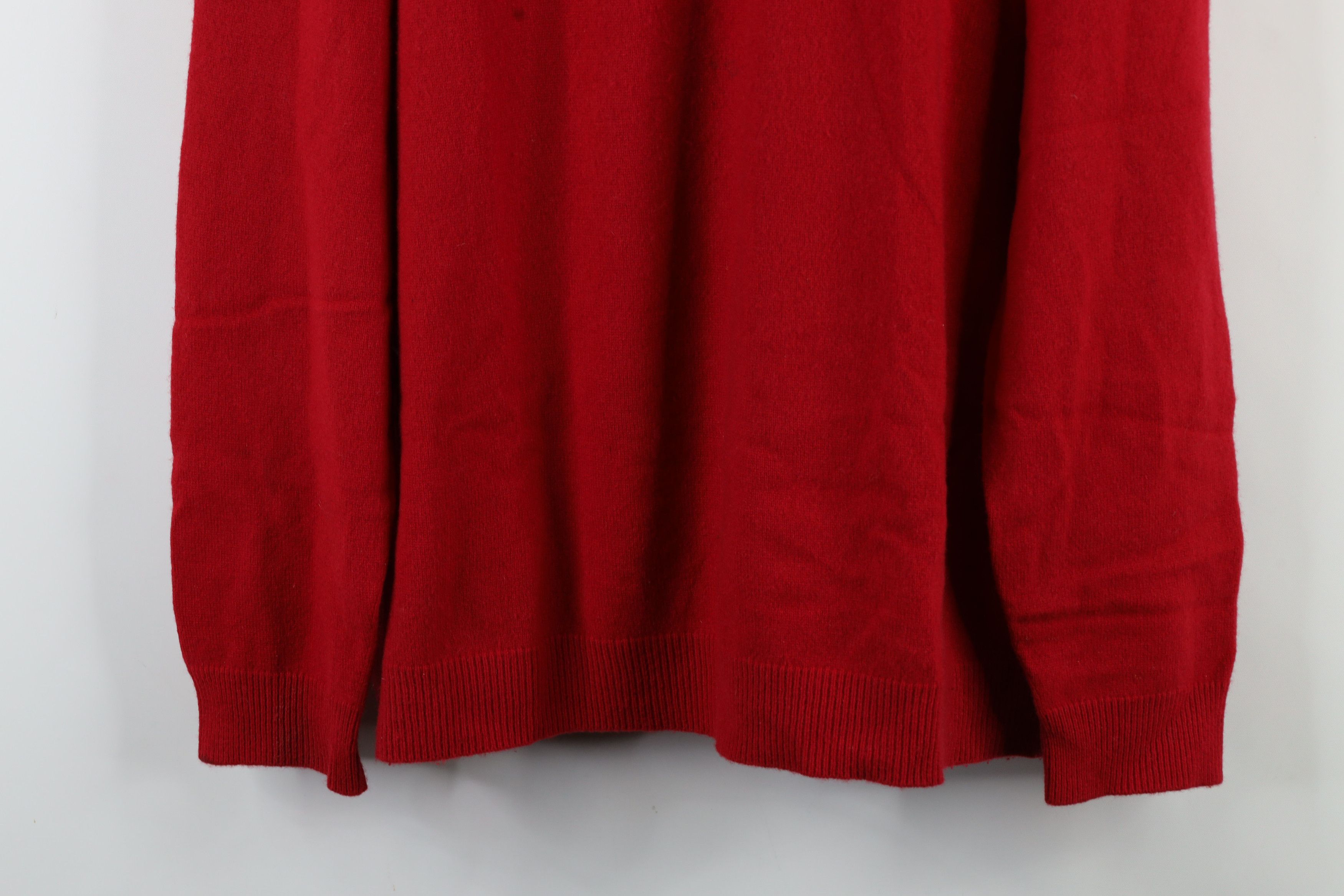 Lands' End × Vintage Vintage 90s Lands End Soft Cashmere Knit Crewneck Sweater Size US L / EU 52-54 / 3 - 3 Thumbnail
