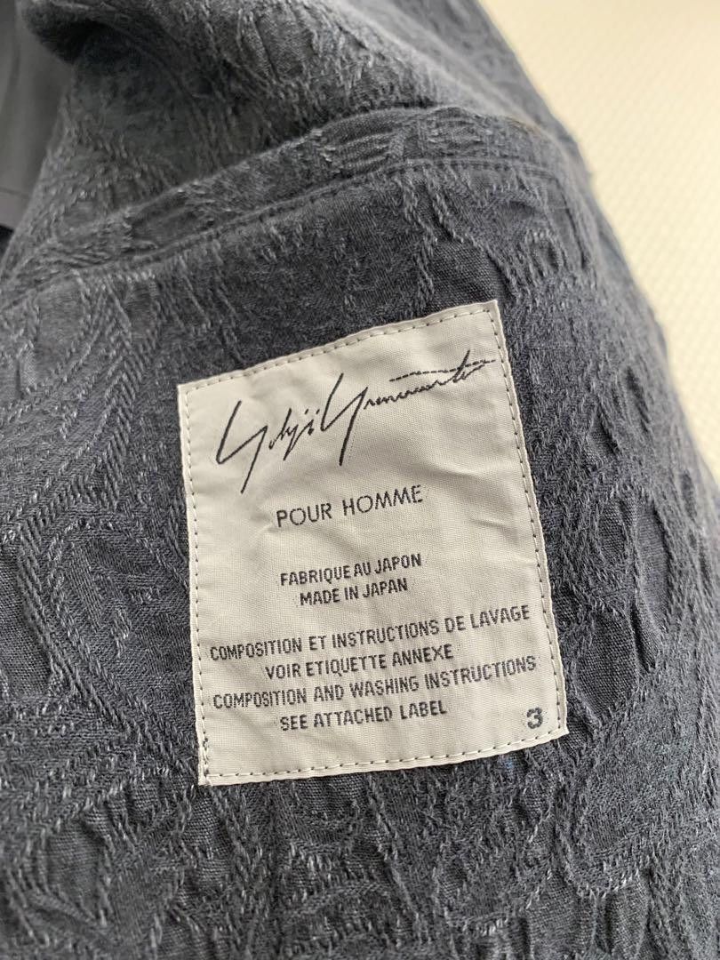 Yohji Yamamoto POUR HOMME 15ss look23 multi buttonJagger pattern coat Size US L / EU 52-54 / 3 - 7 Thumbnail