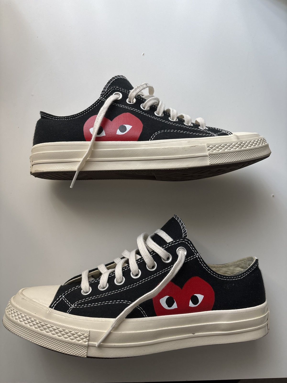 CDG by Comme des Garcons CDG PLAY x Converse Chuck 70 Low White – UK 8.5 Size US 8.5 / EU 41-42 - 1 Thumbnail