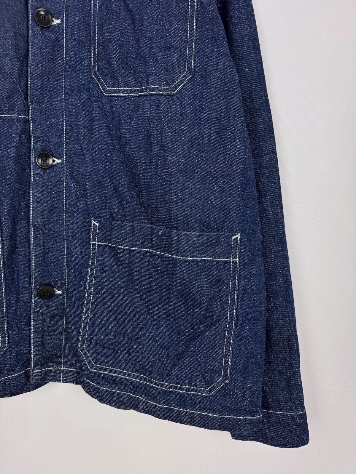 Samsoe Samsoe Samsoe Samsoe Chore Denim Work Jacket Size US L / EU 52-54 / 3 - 7 Thumbnail