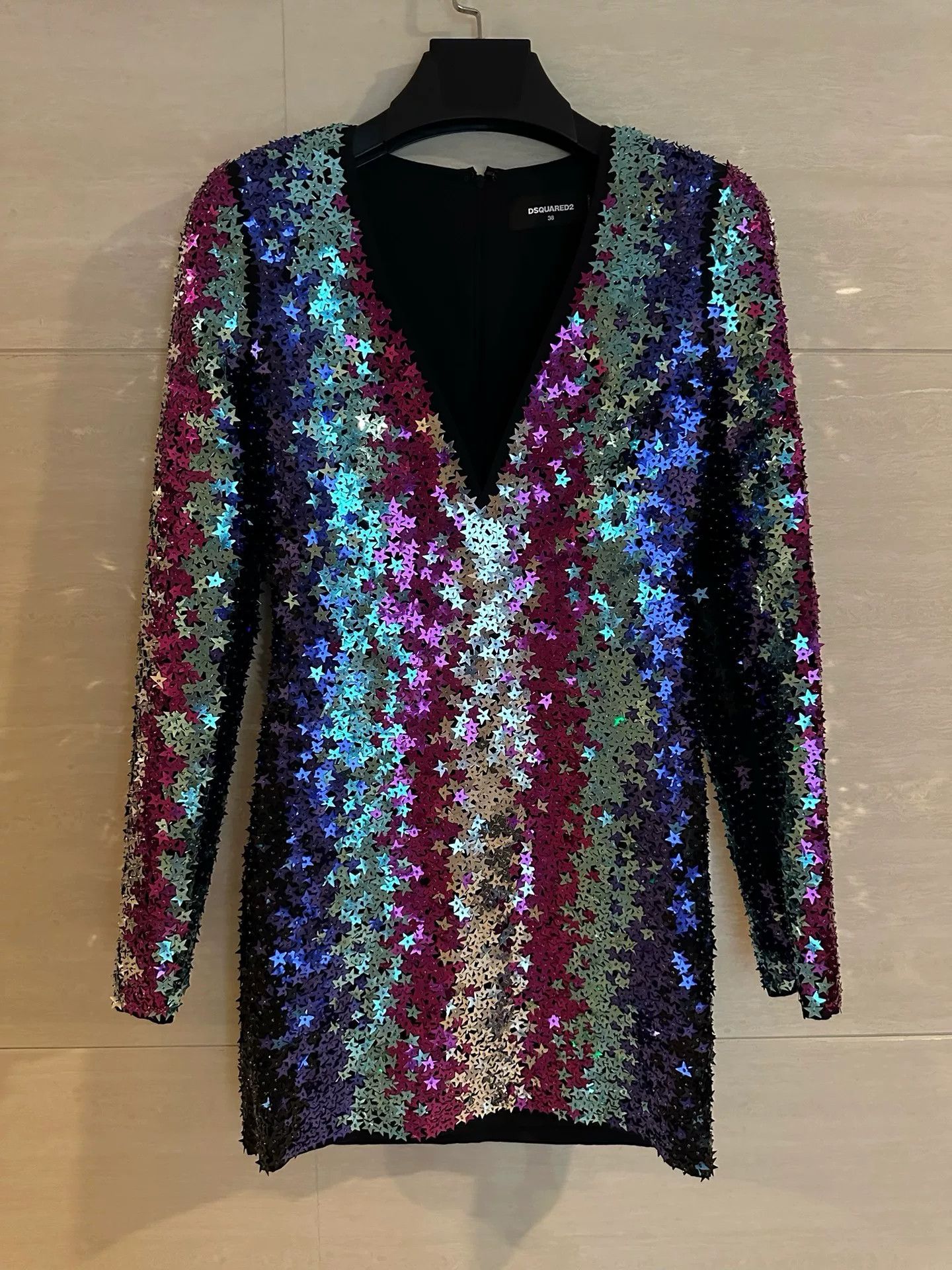 Dsquared2 DSQUARED2 New Sequin Dress S Size S / US 4 / IT 40 - 1 Thumbnail