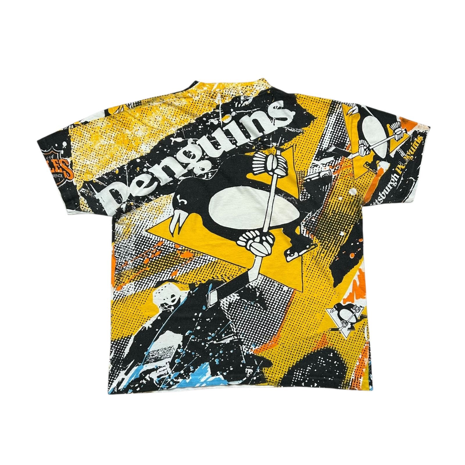 NHL VTG 90s NHL PITTSBURGH PENGUINS SSI AOP T-SHIRT Size L Size US L / EU 52-54 / 3 - 2 Thumbnail