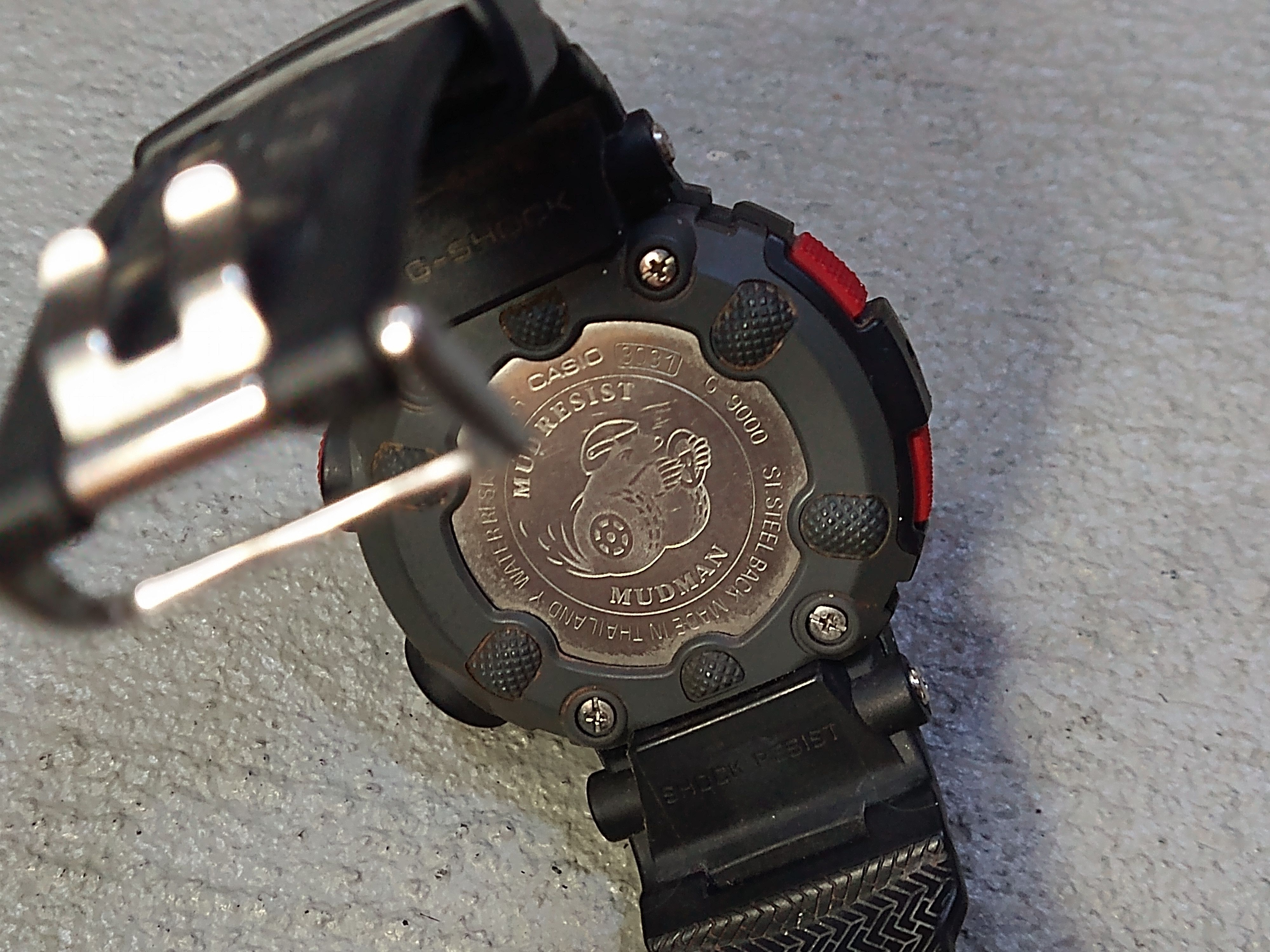 Casio × G Shock Casio G-Shock Mudman G-90001V Black Red Wristwatch Rubber Size ONE SIZE - 7 Thumbnail