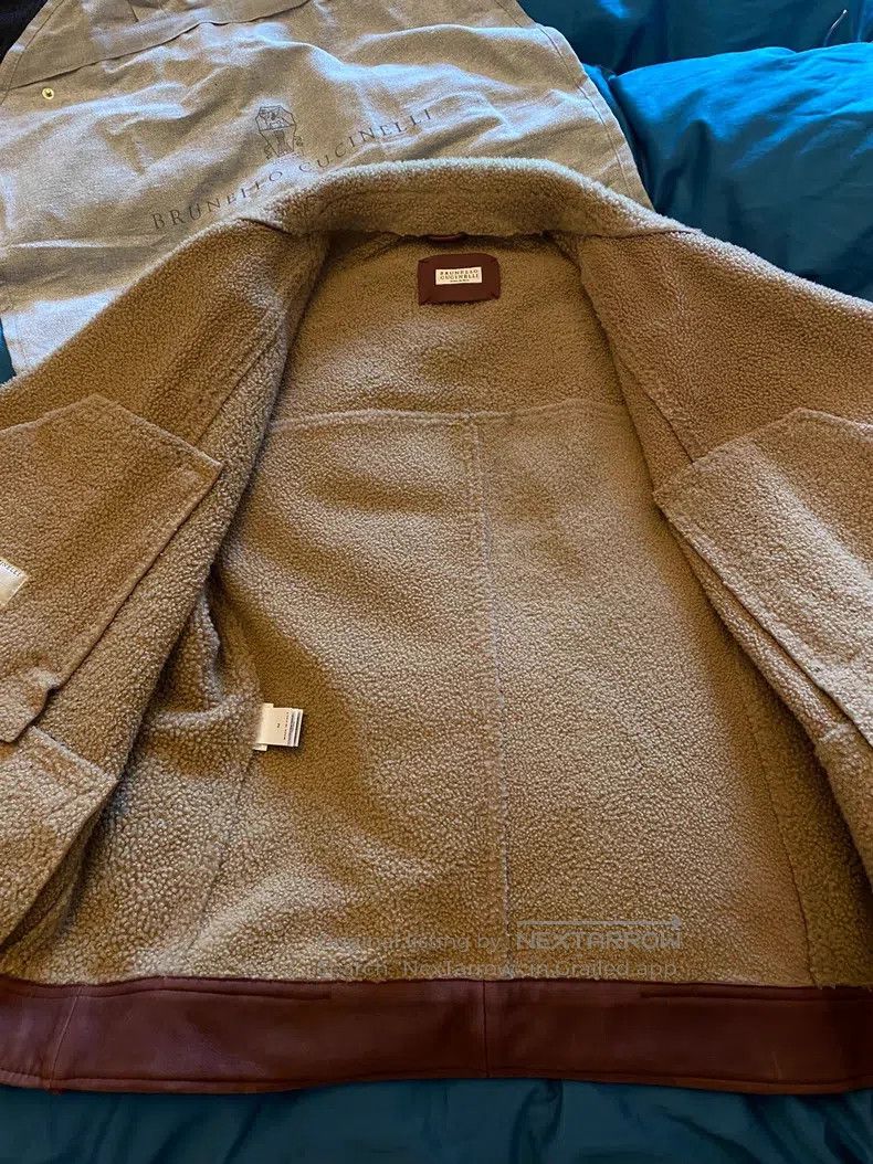 Brunello Cucinelli Brunello Cucinelli Shearling leather jacket, lamb leather Size US M / EU 48-50 / 2 - 9 Thumbnail