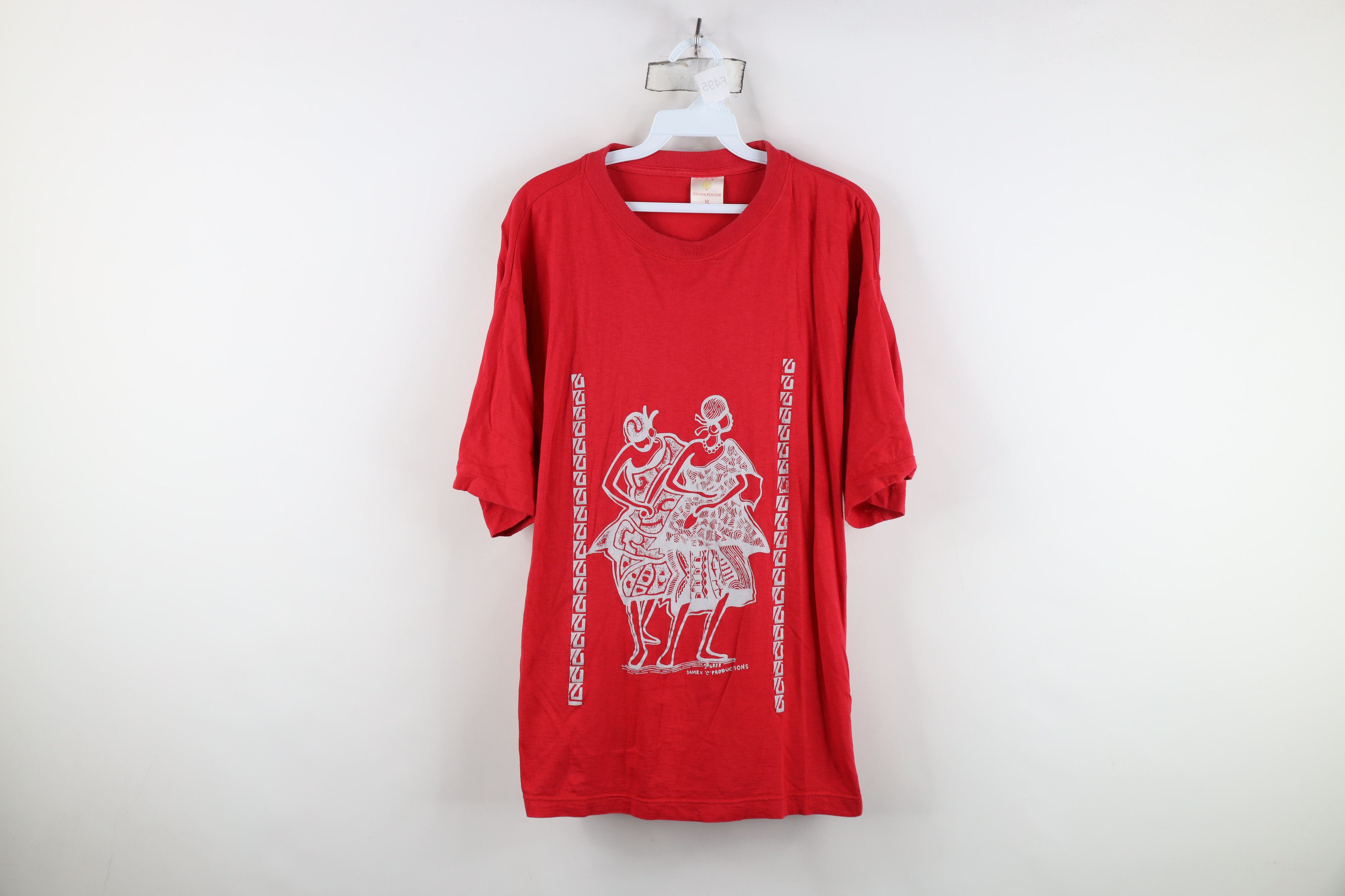 Vintage Vintage 90s Streetwear Tribal Art Short Sleeve T-Shirt Size US XL / EU 56 / 4 - 1 Thumbnail