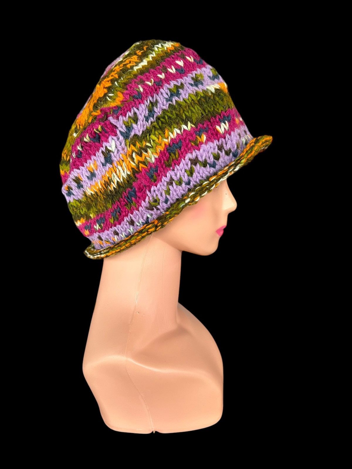 Japanese Brand × Vintage Atara Crochet Knitted wool Beanie Hats Size ONE SIZE - 2 Thumbnail