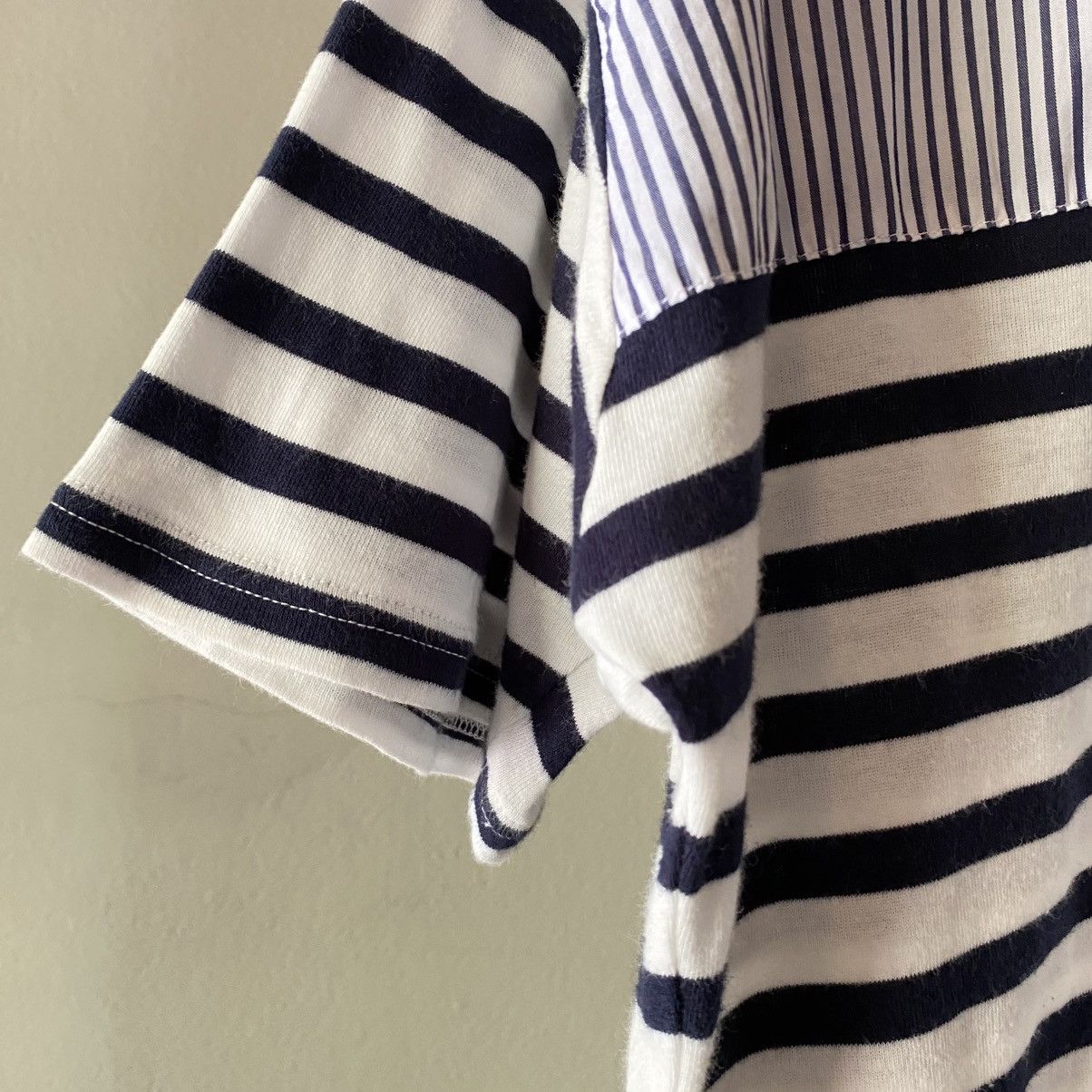 Frapbois FRAPBOIS Striped Mix Band Collar Shirt Size XL / US 12-14 / IT 48-50 - 6 Thumbnail