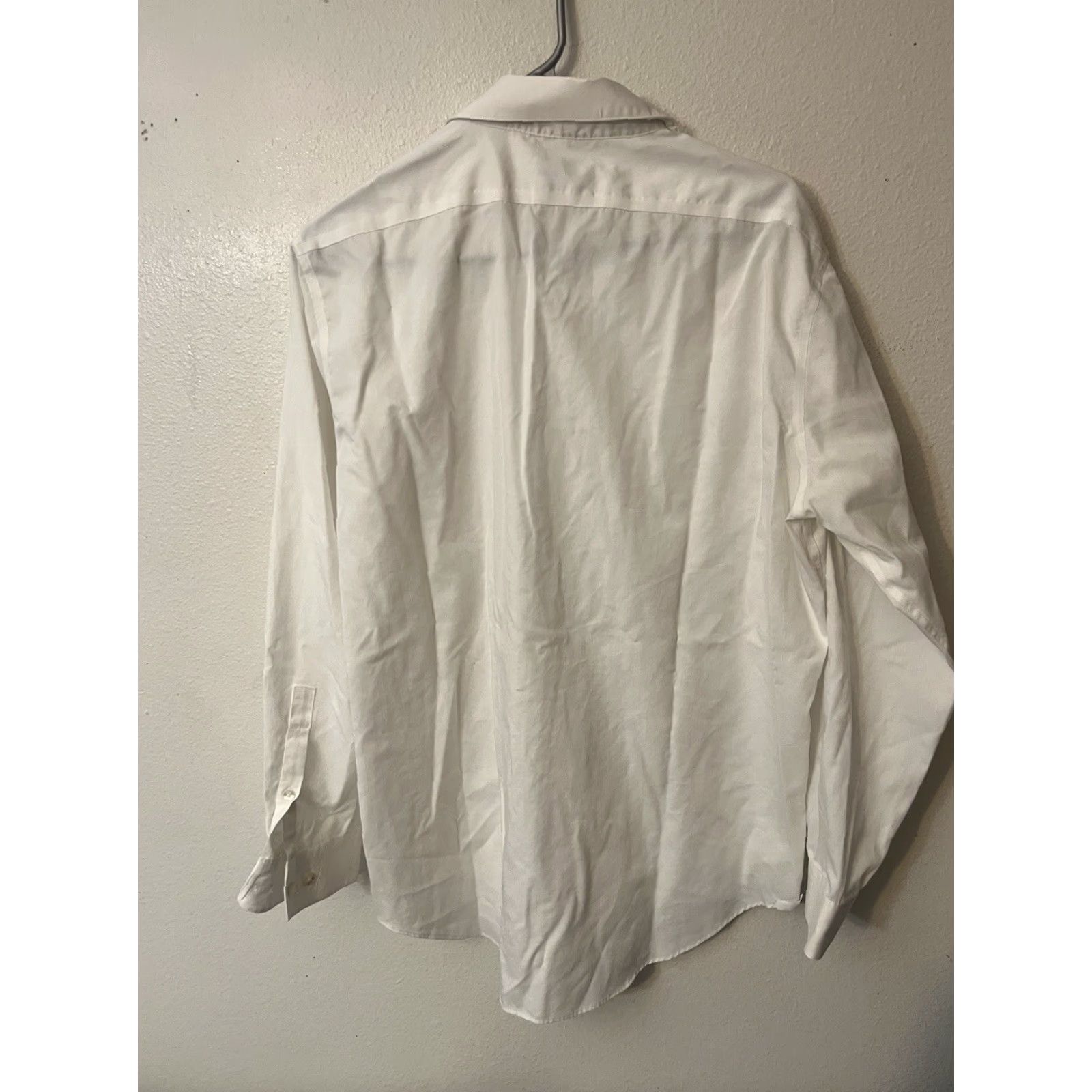 Calvin Klein Calvin Klein Shirt White Regular Slim Fit 16.5 Dress Shirt Mens Button Collared Long Sleeve Size US L / EU 52-54 / 3 - 3 Thumbnail