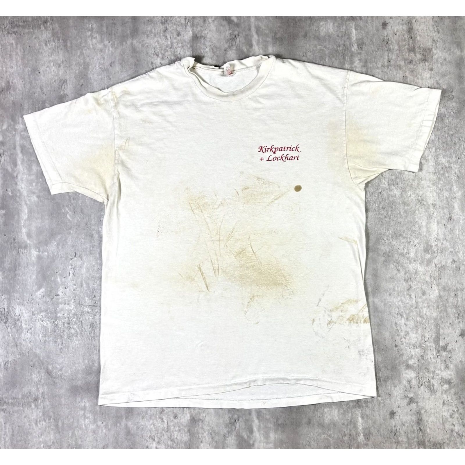 Hanes VINTAGE Hanes T-Shirt 90s Graphic Print Crew Neck Short Sleeve White XL Mens 90s Hazardous Substance Car Stitch Vintage Size US XL / EU 56 / 4 - 2 Thumbnail