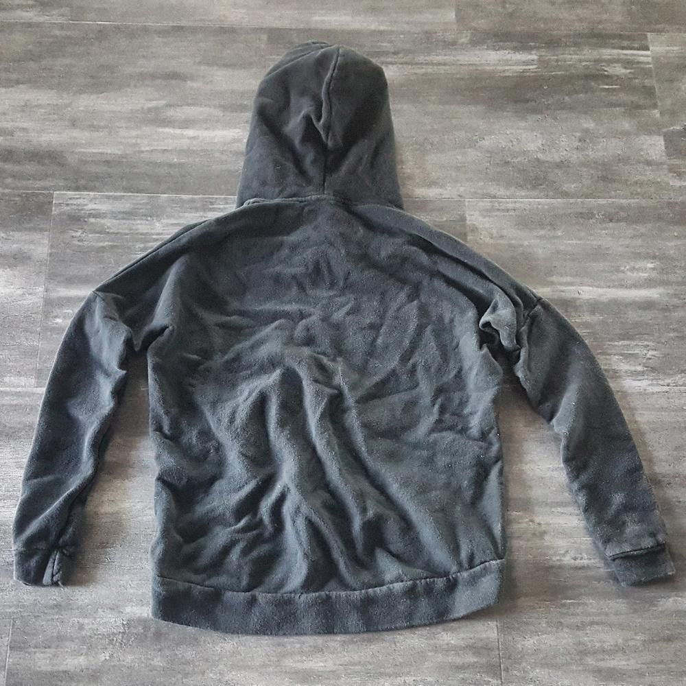 Designer Black Brandy Melville Hoodie Long Sleeve Size ONE SIZE - 2 Thumbnail