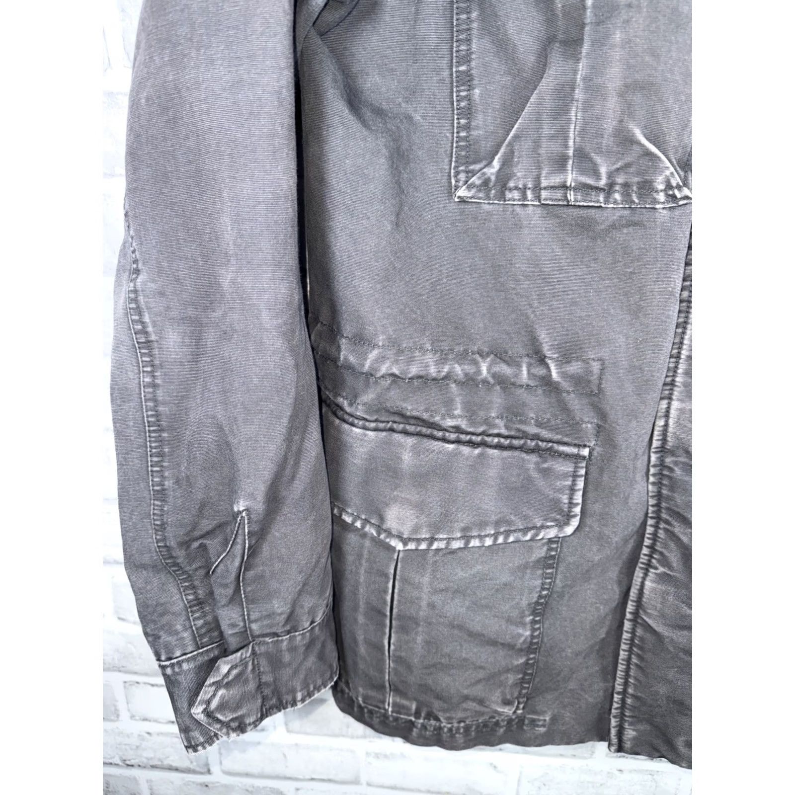 Gap VINTAGE Gap Gray Hooded Canvas Parka Jacket Mens M Size US M / EU 48-50 / 2 - 5 Thumbnail