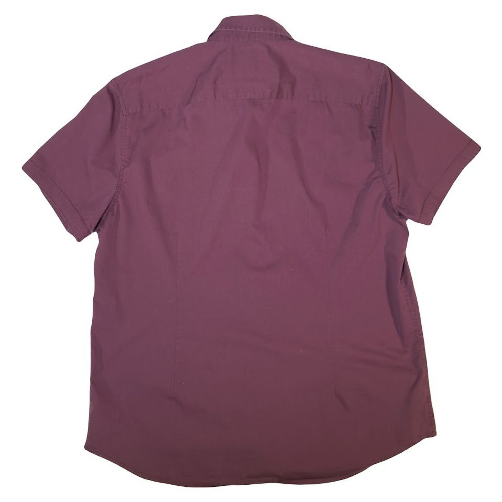 Guess Guess Men's Maroon Shirt Size X-Large Slim Fit Short Sleeve Size US XL / EU 56 / 4 - 9 Thumbnail