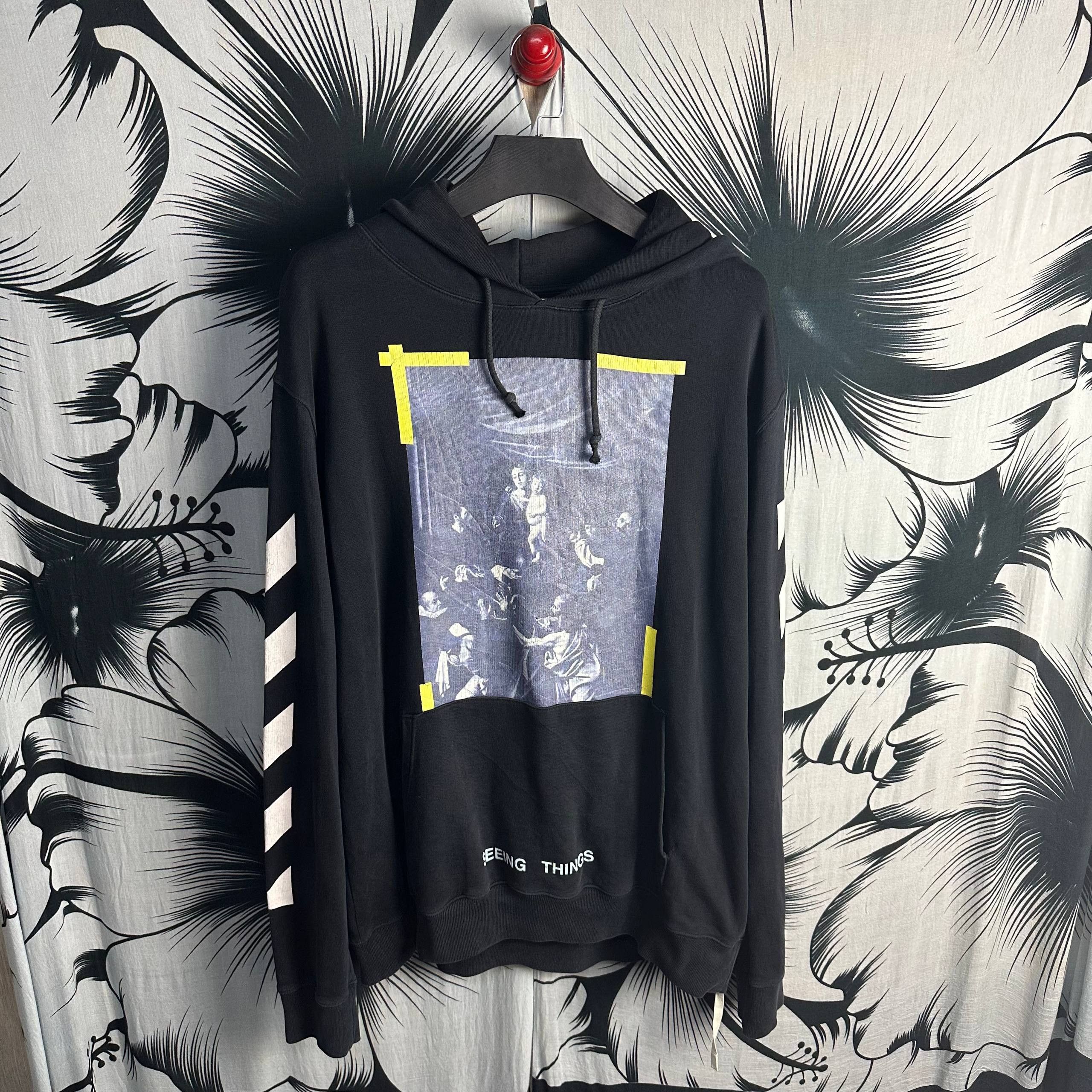 Off-White FW17 Off-White × Virgil Abloh Caravaggio Hoodie Size US XL / EU 56 / 4 - 1 Thumbnail