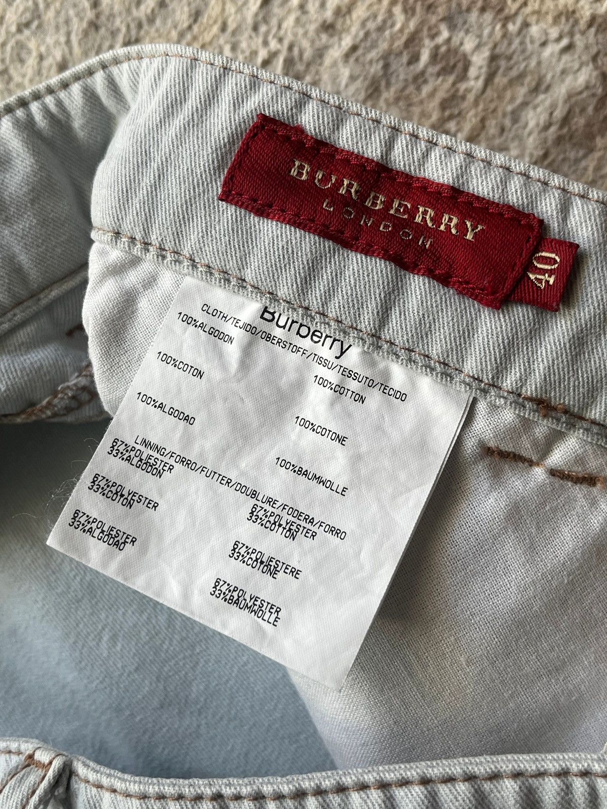 Burberry Burberry London Sz 40 / L Jeans Denim Size 34" / US 12 / IT 48 - 7 Thumbnail