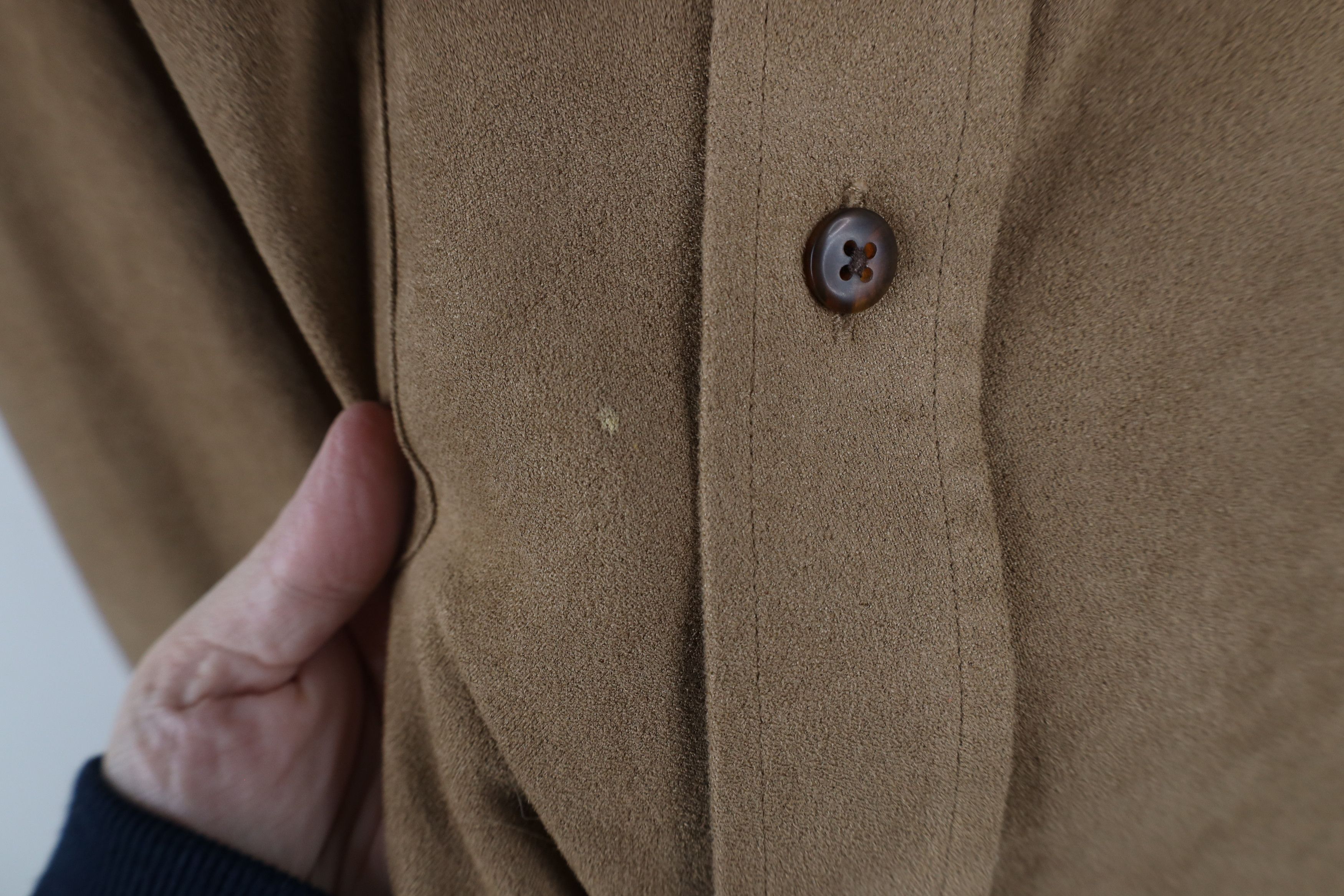Vintage Vintage 90s Streetwear Microfiber Board Button Shirt Jacket Size US L / EU 52-54 / 3 - 4 Thumbnail