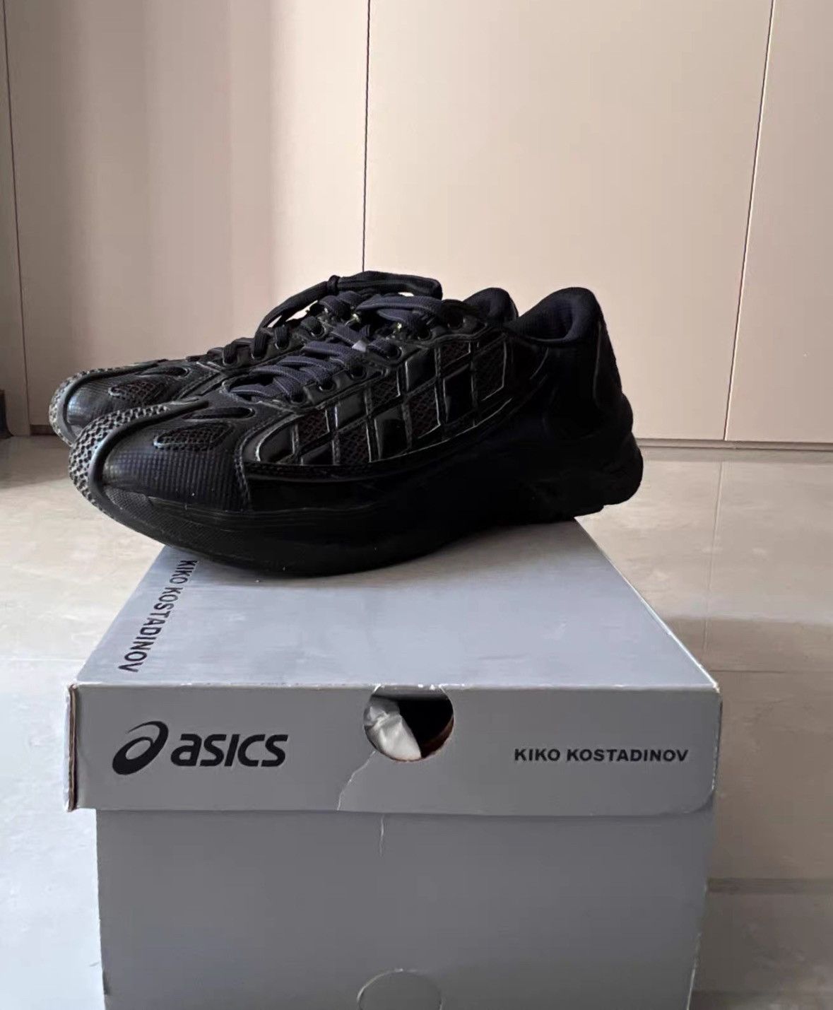 Kiko Kostadinov KIKO KOSTADINOV gel-kiril Black Diamond Pattern Sports Sho Size US 8.5 / EU 41-42 - 1 Thumbnail