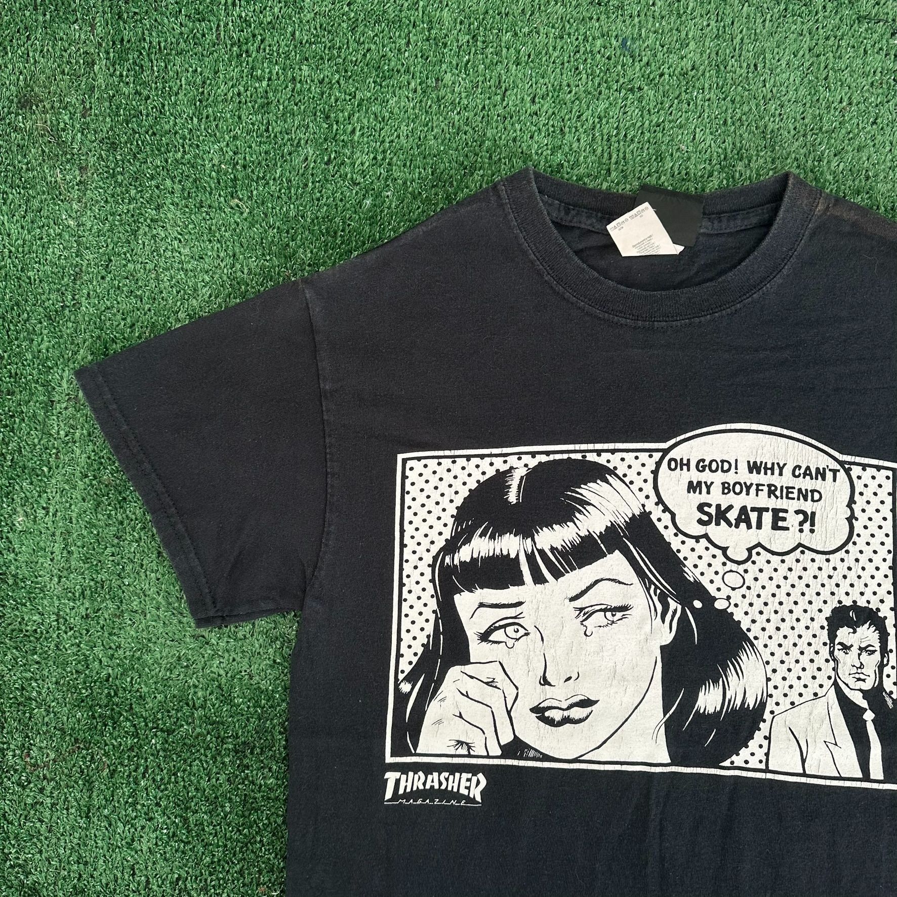 Thrasher Vintage Y2K Thrasher Boyfriend T-Shirt Skater Comic Tee Size US S / EU 44-46 / 1 - 2 Thumbnail