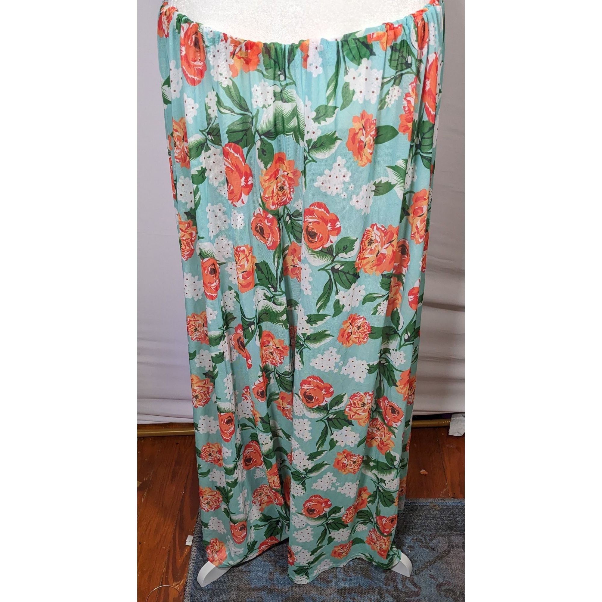 Other Blue And Orange Semi-Sheer Mesh Lounge Pants Size 34" / US 12 / IT 48 - 4 Thumbnail