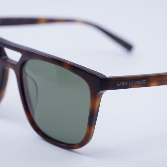 Saint Laurent Paris Saint Laurent SL455 002 Sunglasses Havana Square Frame Size ONE SIZE - 9 Thumbnail