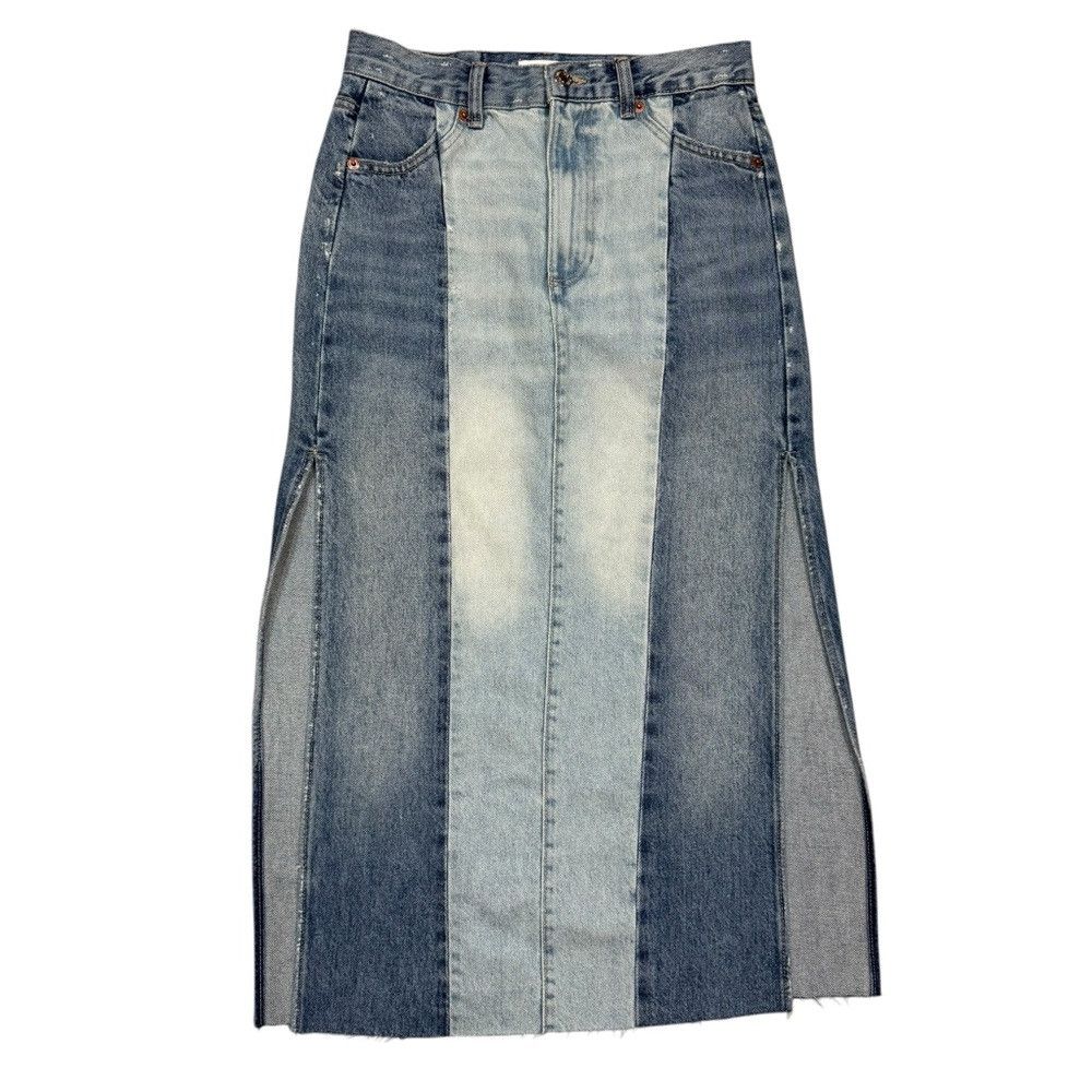 Zara Zara Denim Maxi Skirt Size XS Size 26" / US 2 / IT 38 - 4 Thumbnail