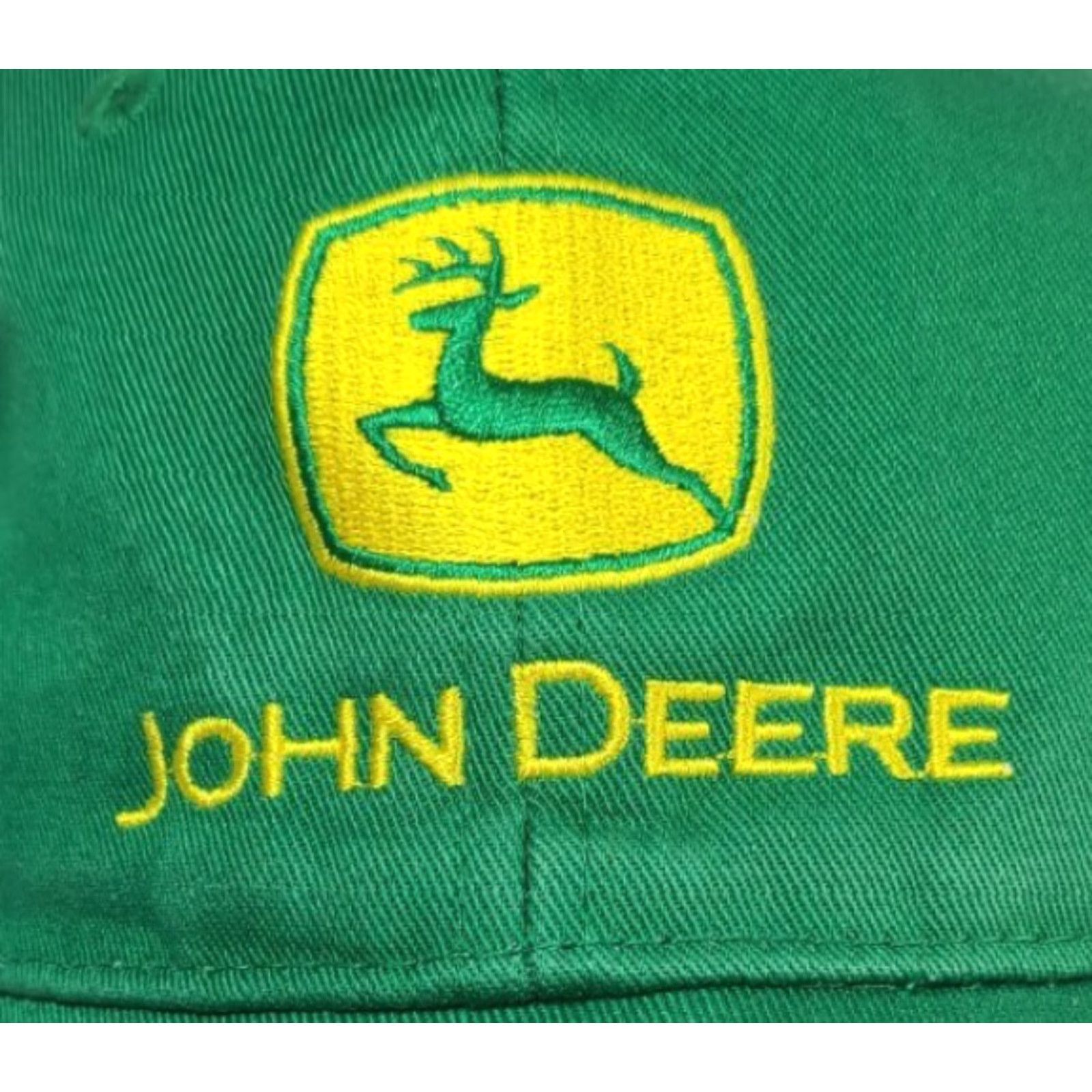 John Deere VINTAGE John Deere Baseball Cap Hat Snapback Green Yellow Farming Agriculture Machinery Men Adjustable Cotton Twill Logo Outdoor American Size ONE SIZE - 2 Thumbnail