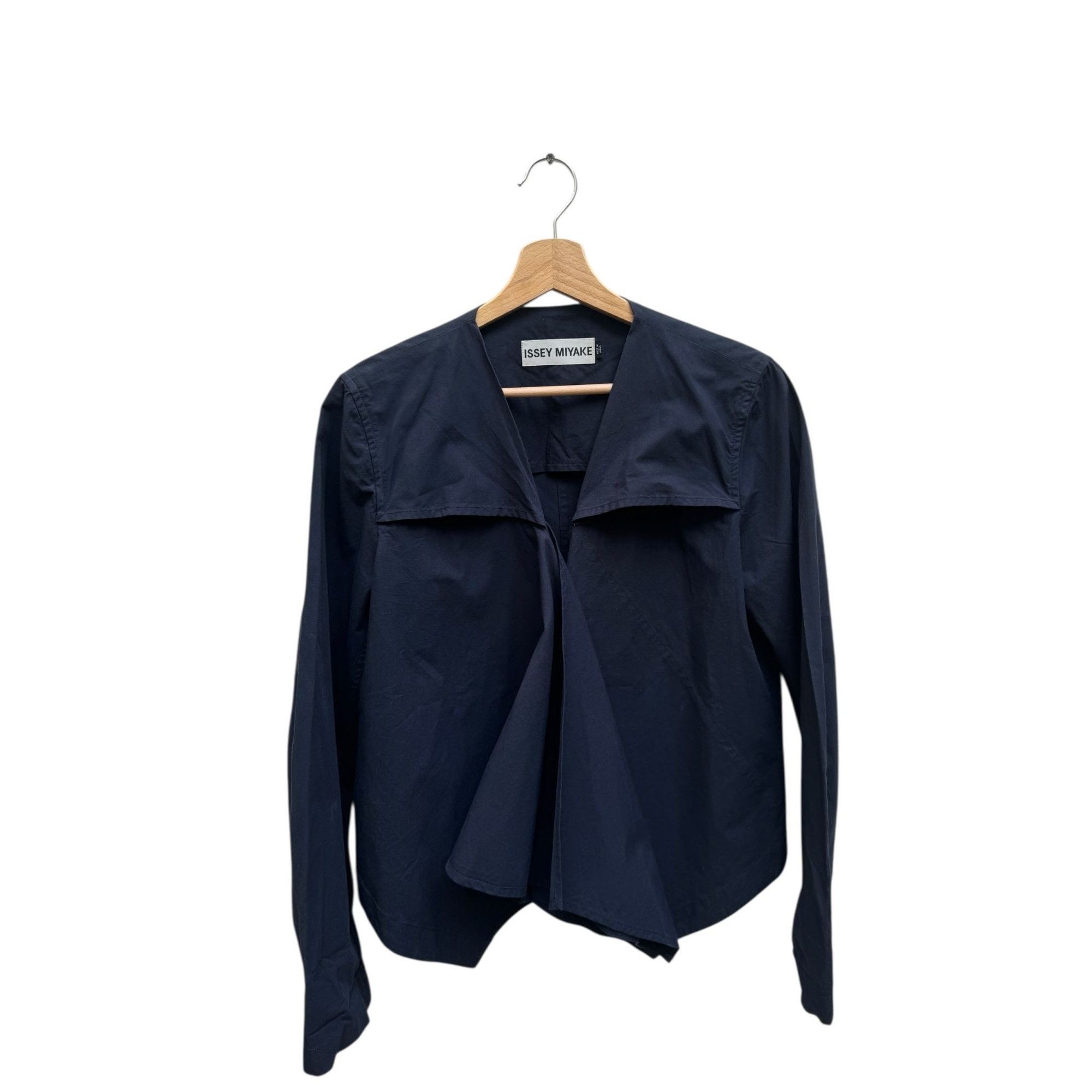 Issey Miyake Issey Miyake Vintage Navy Cotton Silk Jacket Size 3 fits M Size M / US 6-8 / IT 42-44 - 1 Thumbnail