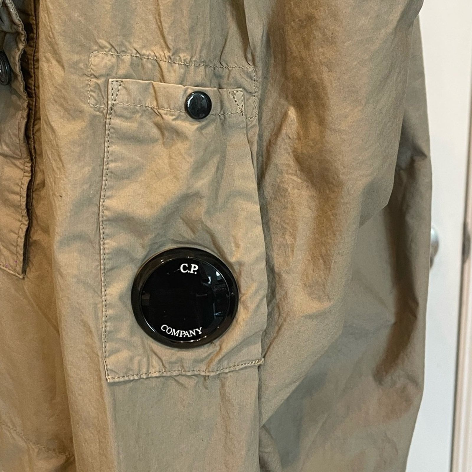 C.P. Company C.P. Company Tan Lightweight Chrome Utility Jacket Size:XL Size US XL / EU 56 / 4 - 12 Thumbnail