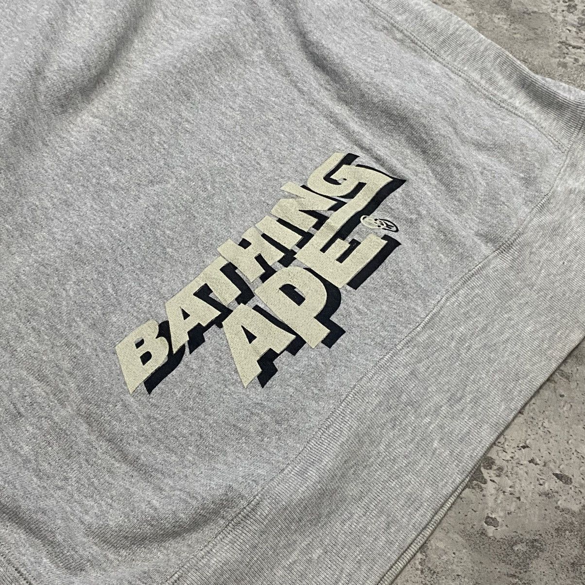 Bape Bape Vintage Logo Gray Pullover Hoodie Size US S / EU 44-46 / 1 - 7 Thumbnail