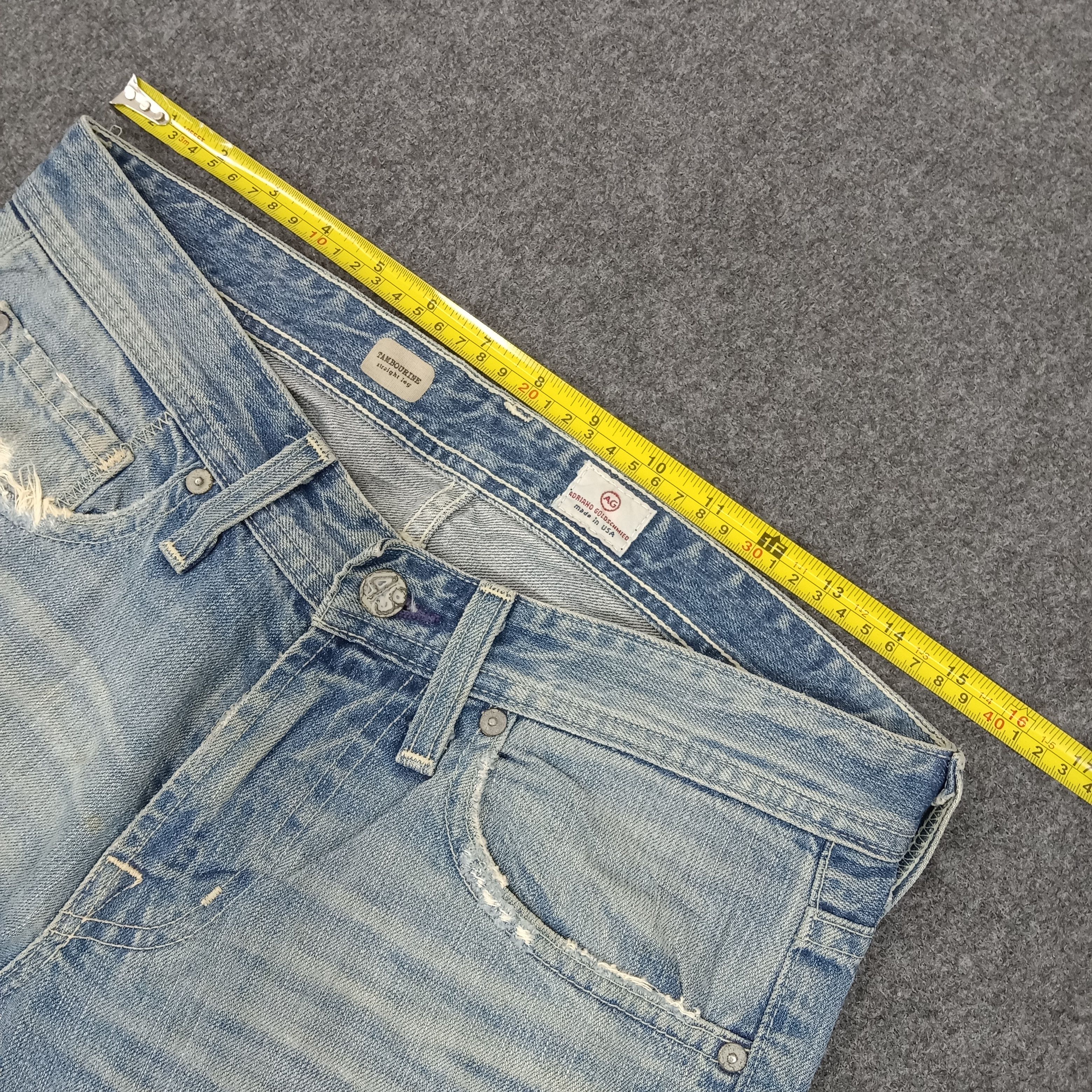 AG Adriano Goldschmied × Vintage Adriano Goldschmied American Distressed Style Jeans Size US 36 / EU 52 - 10 Thumbnail