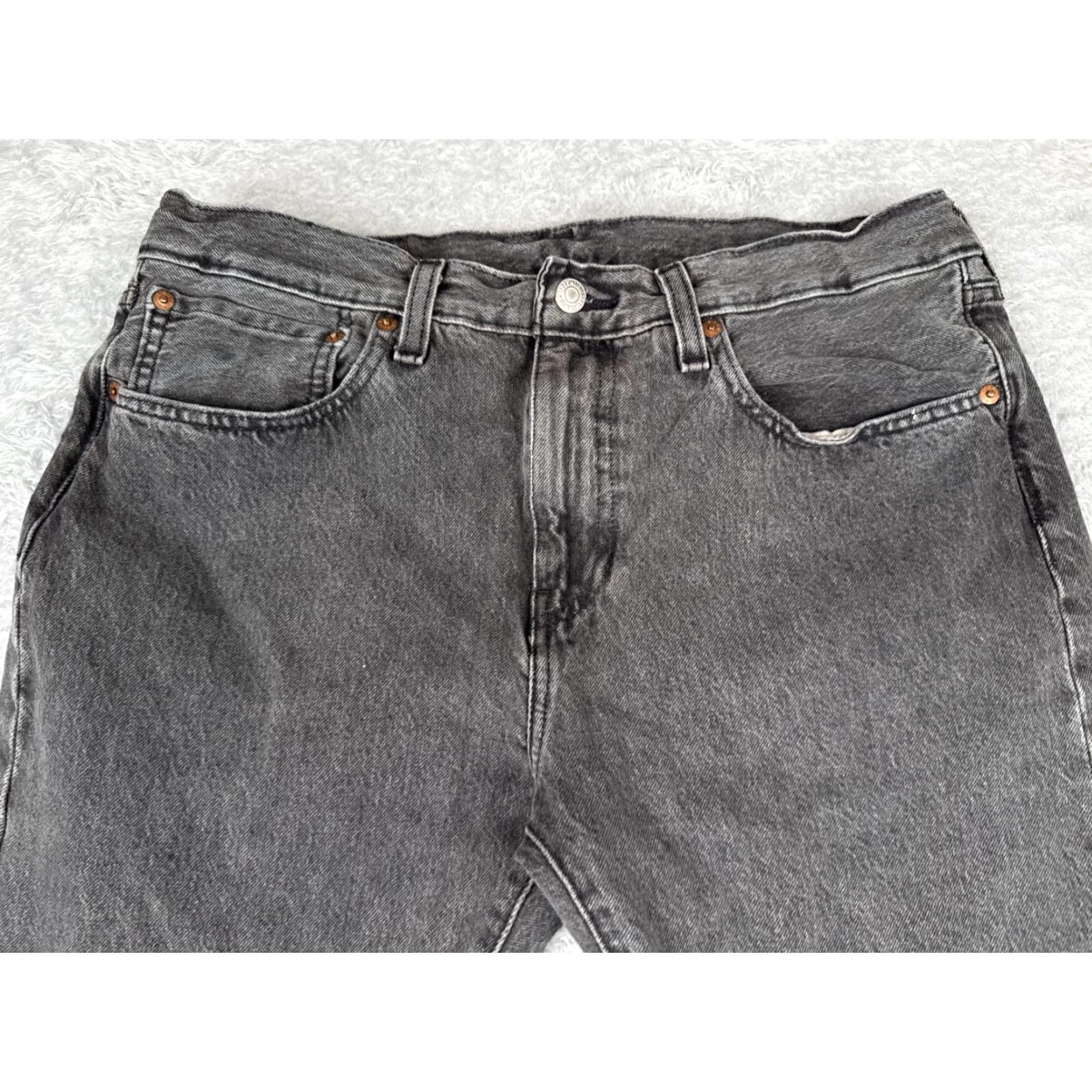 Levi's Levi's Jeans Men 34 Black Distressed 5-Pocket Straight Den­im Regular 32x32 Vintage No 512 Retro Jeans Size US 34 / EU 50 - 4 Thumbnail