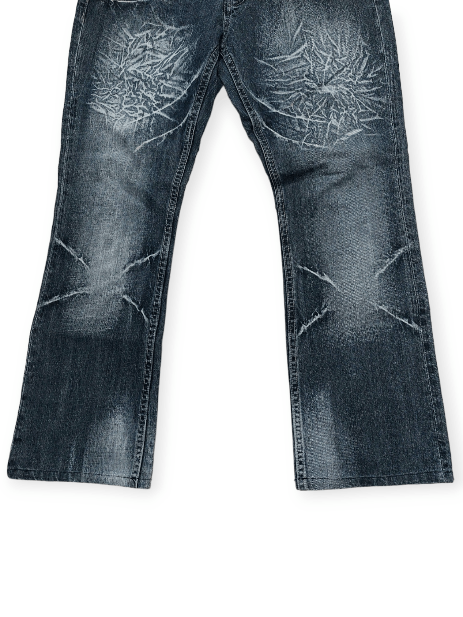 Other 🔥SORRIDERE🔥 Punk Style Flare Bootcut Denim Jeans Size US 31 - 5 Thumbnail