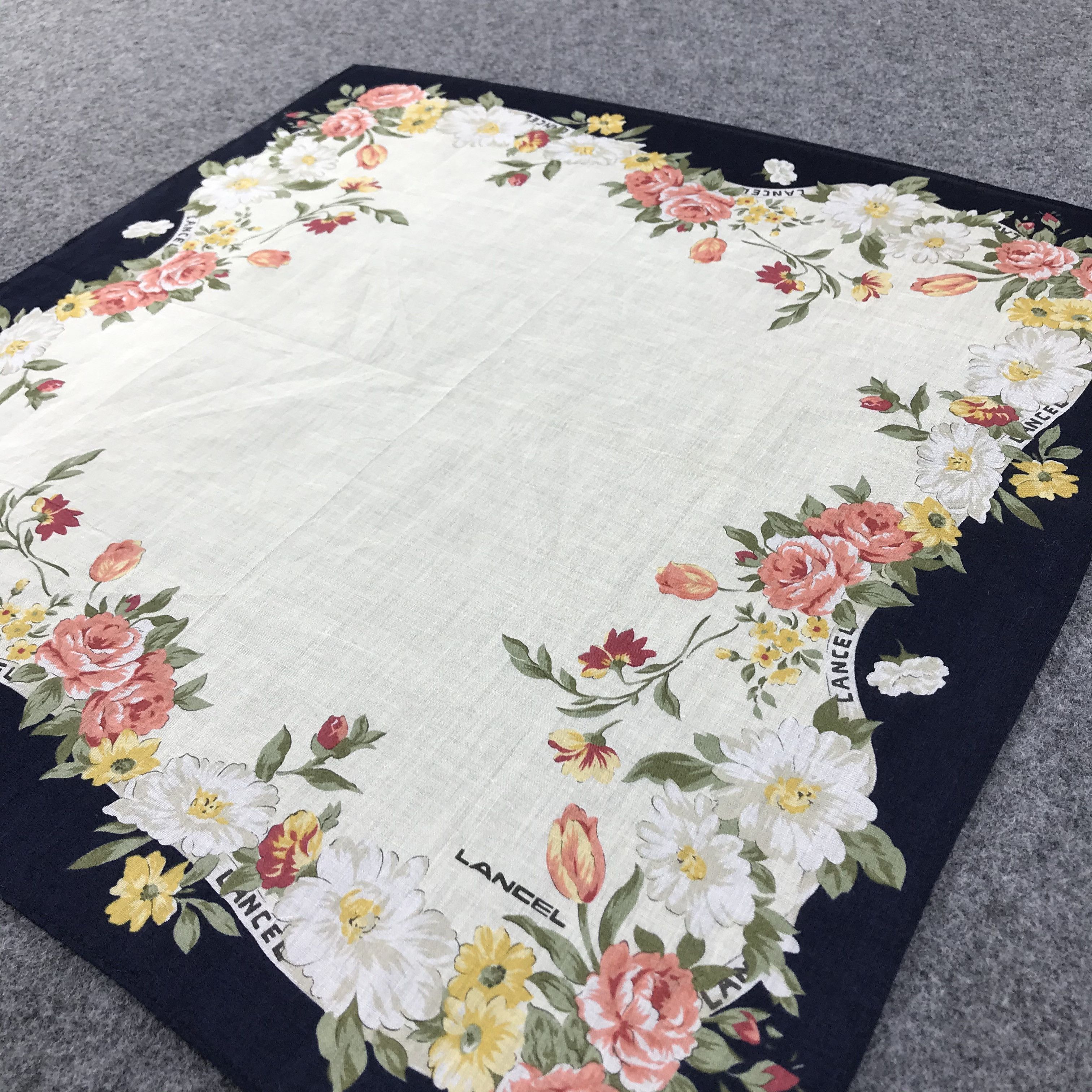 Lancel Lancel Floral Handkerchief Neckerchief Bandana H275 Size ONE SIZE - 5 Thumbnail