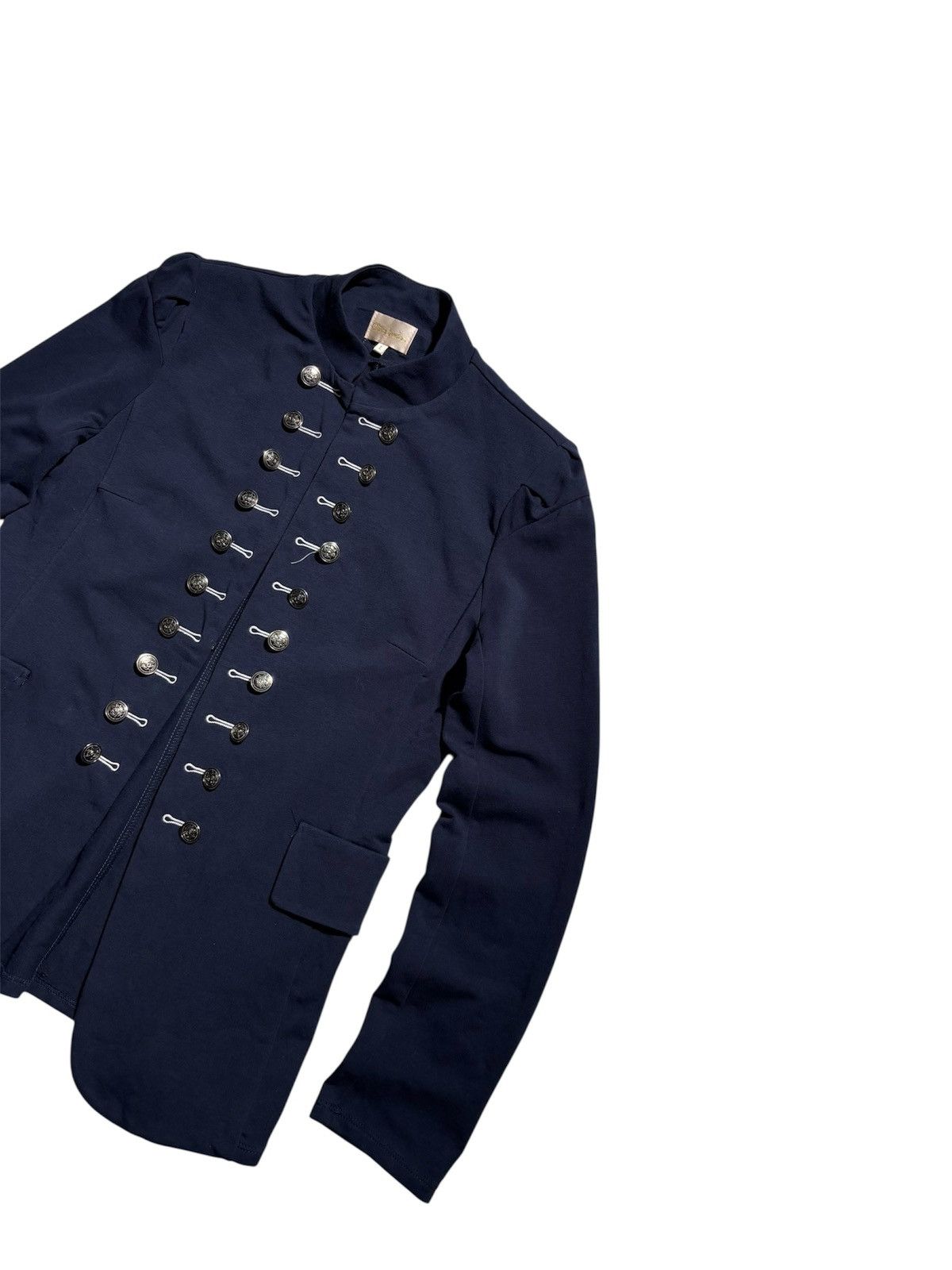 Japanese Brand Vintage Y2K Napoleon Hussar Jacket Silver Button Style Size L / US 10 / IT 46 - 3 Thumbnail