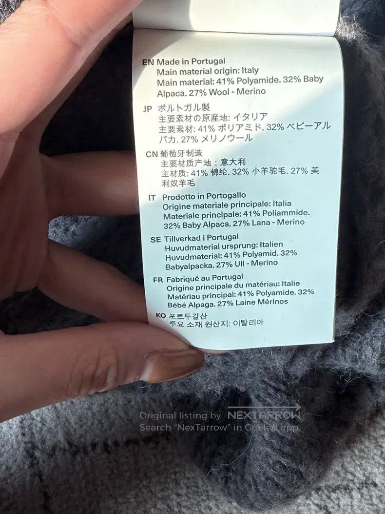 Our Legacy Our Legacy Gray open knit sweater Size XS / US 0-2 / IT 36-38 - 3 Thumbnail
