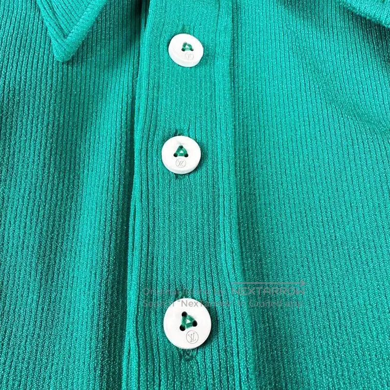 Louis Vuitton Louis Vuitton Green Cotton Women's T. Size S / US 4 / IT 40 - 3 Thumbnail