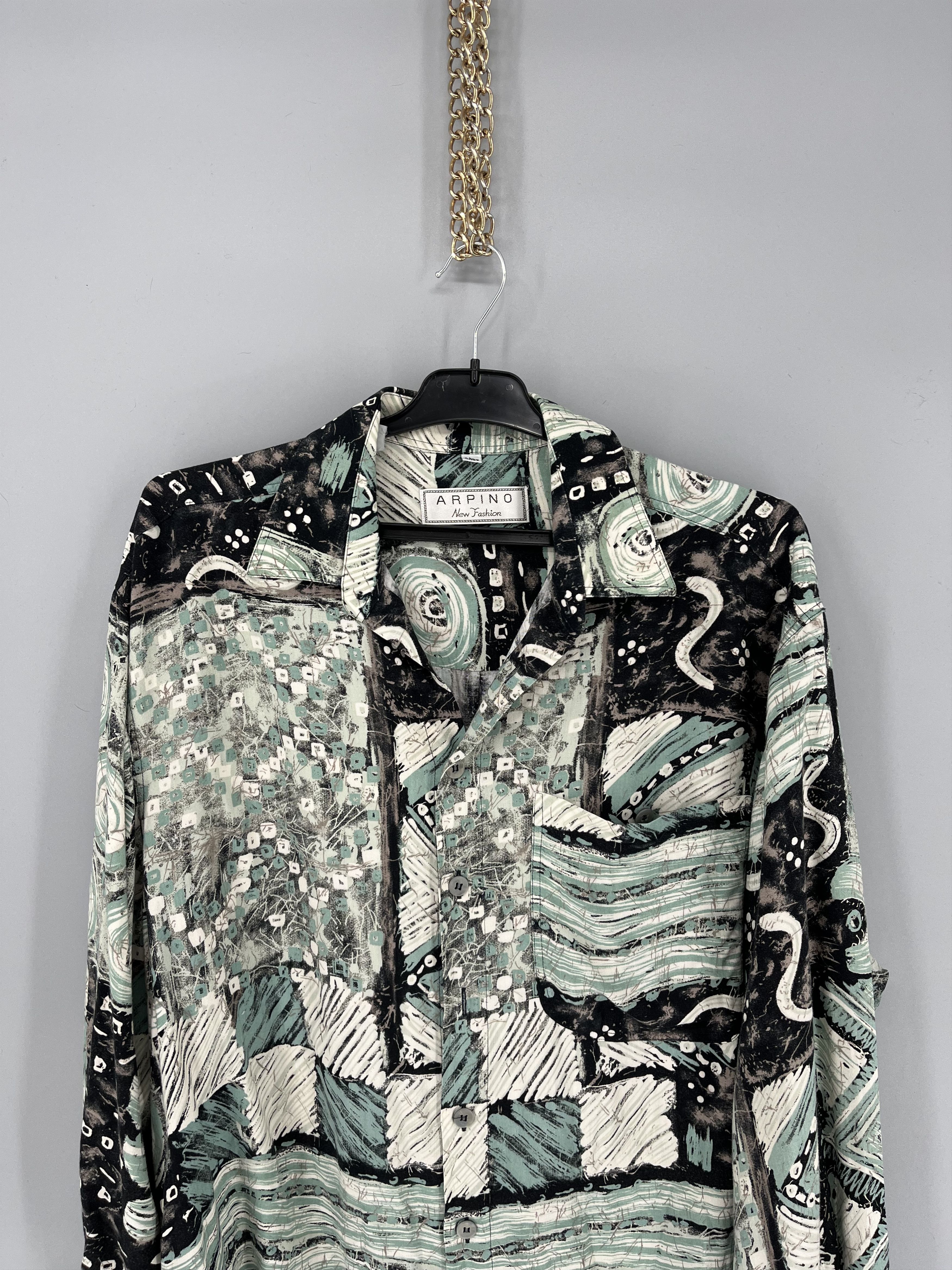 Vintage Vintage Art Streetwear Hawaiian Travis Scott style Size US L / EU 52-54 / 3 - 6 Thumbnail