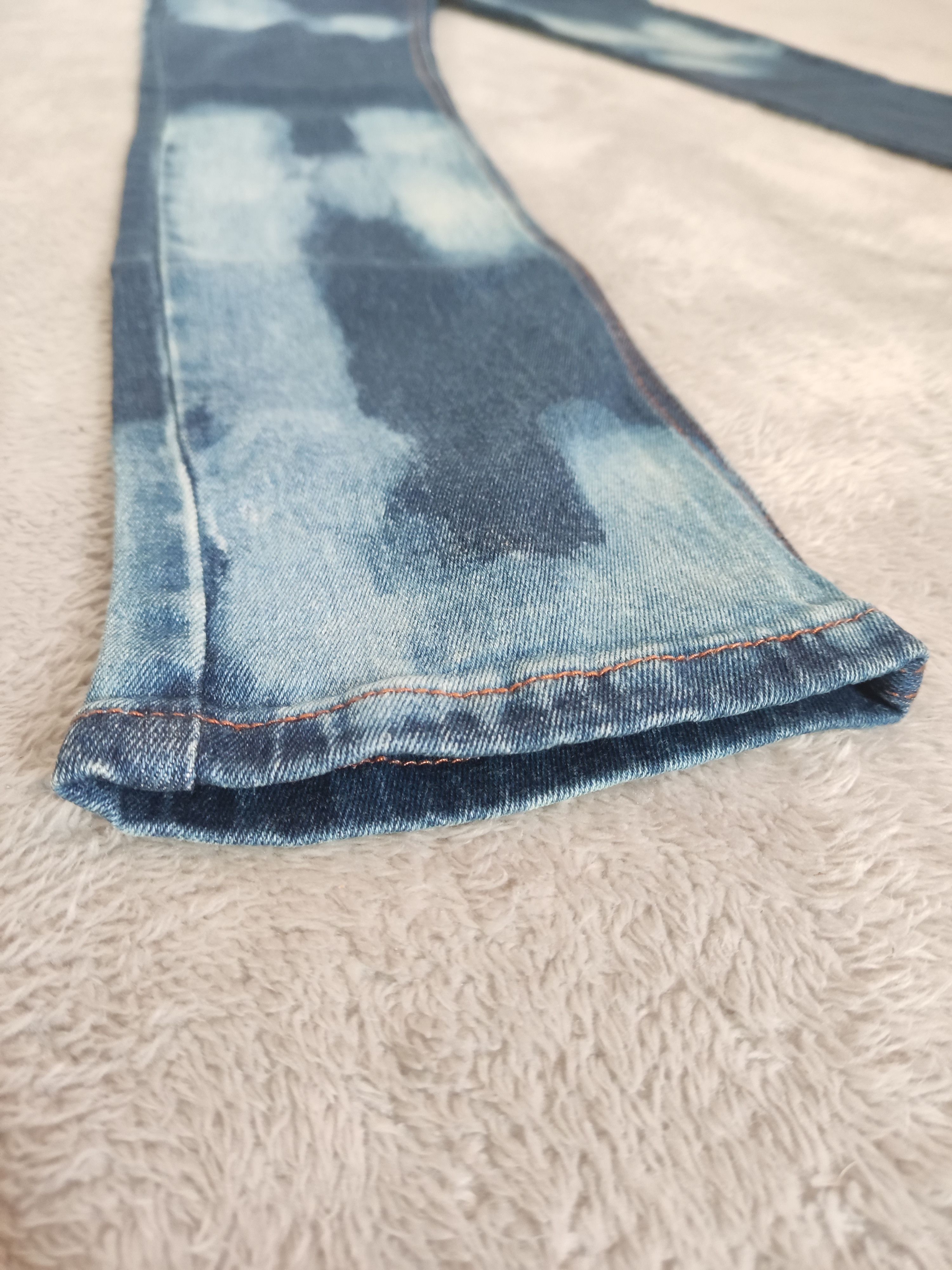 Cheap Monday Cheap Monday Y2K Zip Low Acid Wash Distressed Skinny Jeans Size 29" - 10 Thumbnail