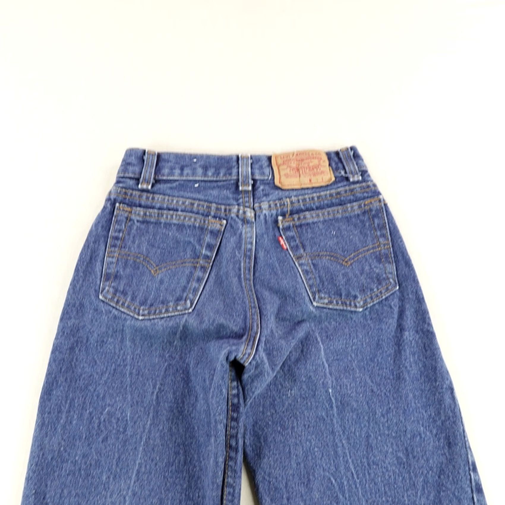 Levi's VINTAGE Levi's 301 Jeans Womens 25x30 Blue Denim Button Fly Straight Leg USA 80s Size 42" / US 20 - 5 Thumbnail