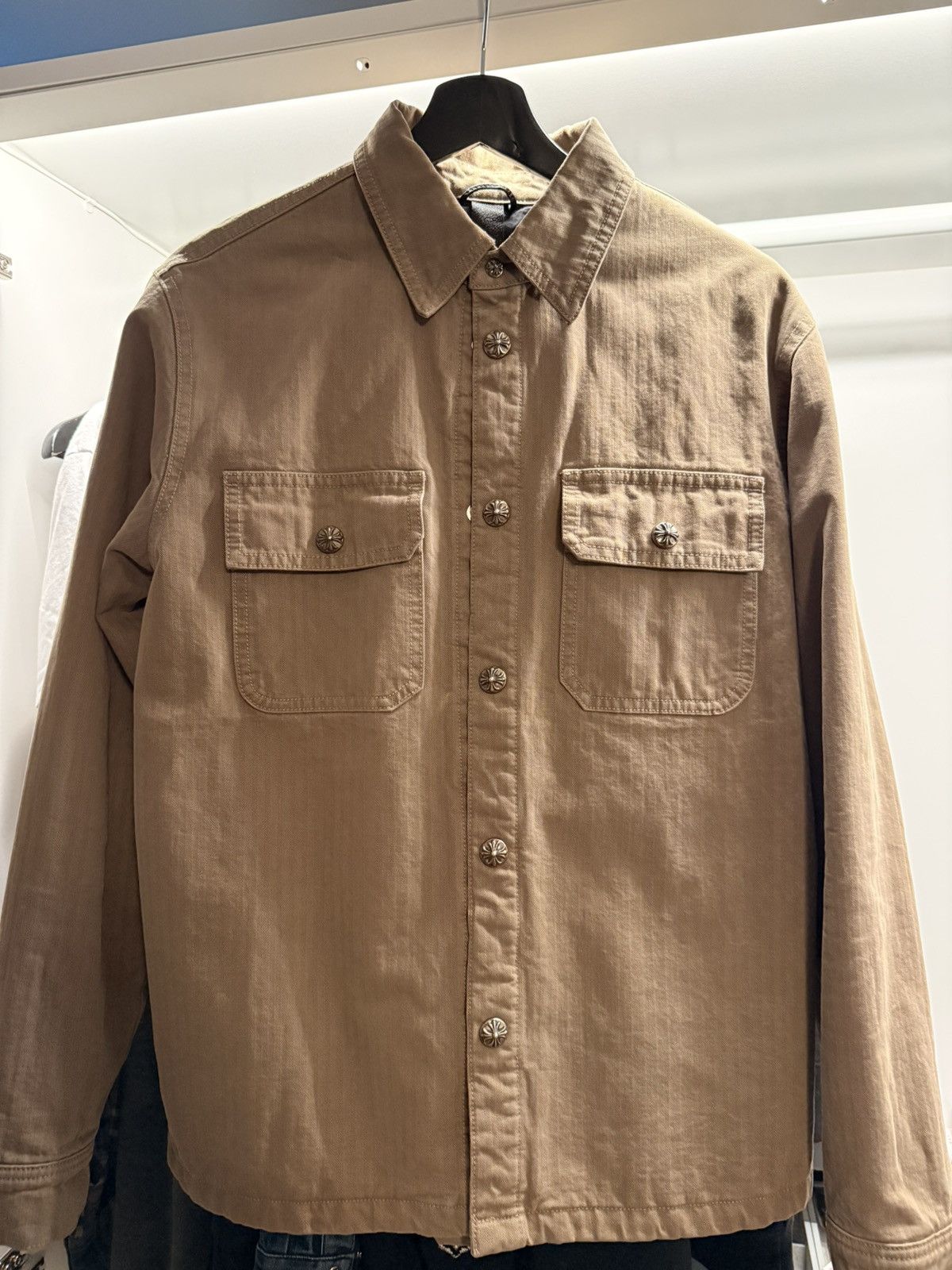 Chrome Hearts Chrome Hearts work dog herringbone jacket Size US M / EU 48-50 / 2 - 1 Thumbnail