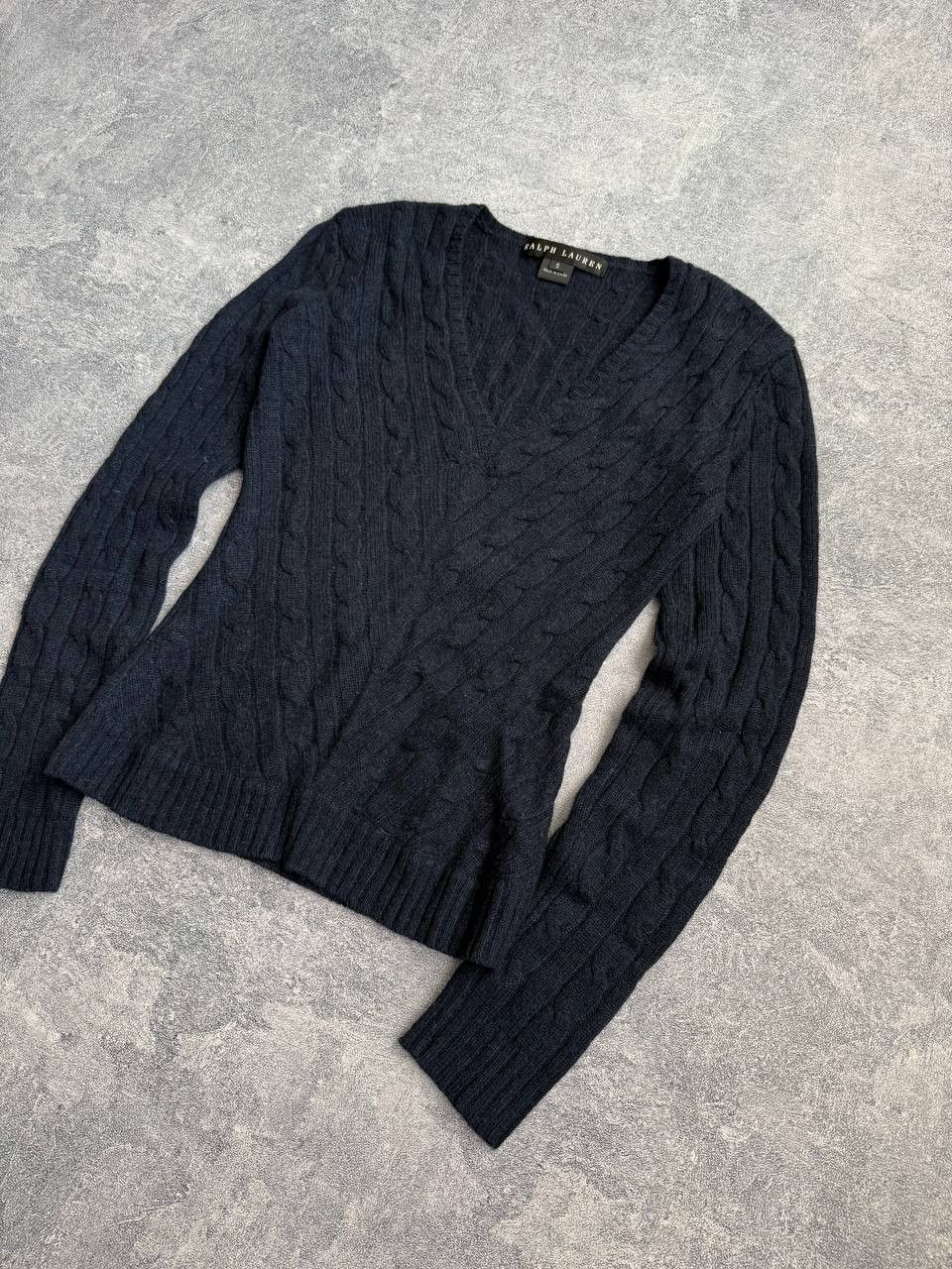 Polo Ralph Lauren Ralph Lauren Black Label Cable-Knit 100% Cashmere Sweater Size S / US 4 / IT 40 - 2 Thumbnail