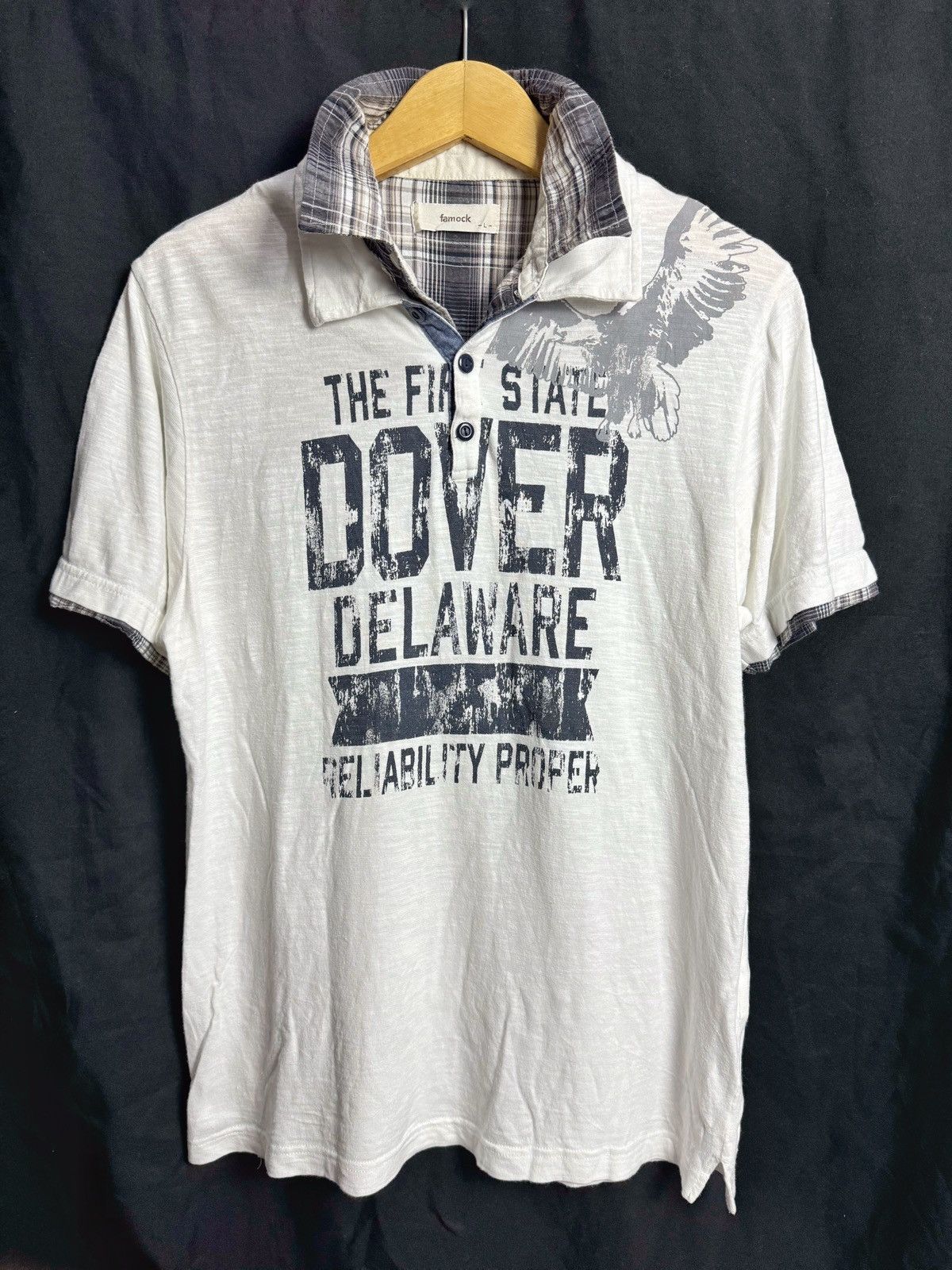 Hysteric Glamour Double Layers Japanese Poem Famock Polo Shirt Size US M / EU 48-50 / 2 - 1 Thumbnail
