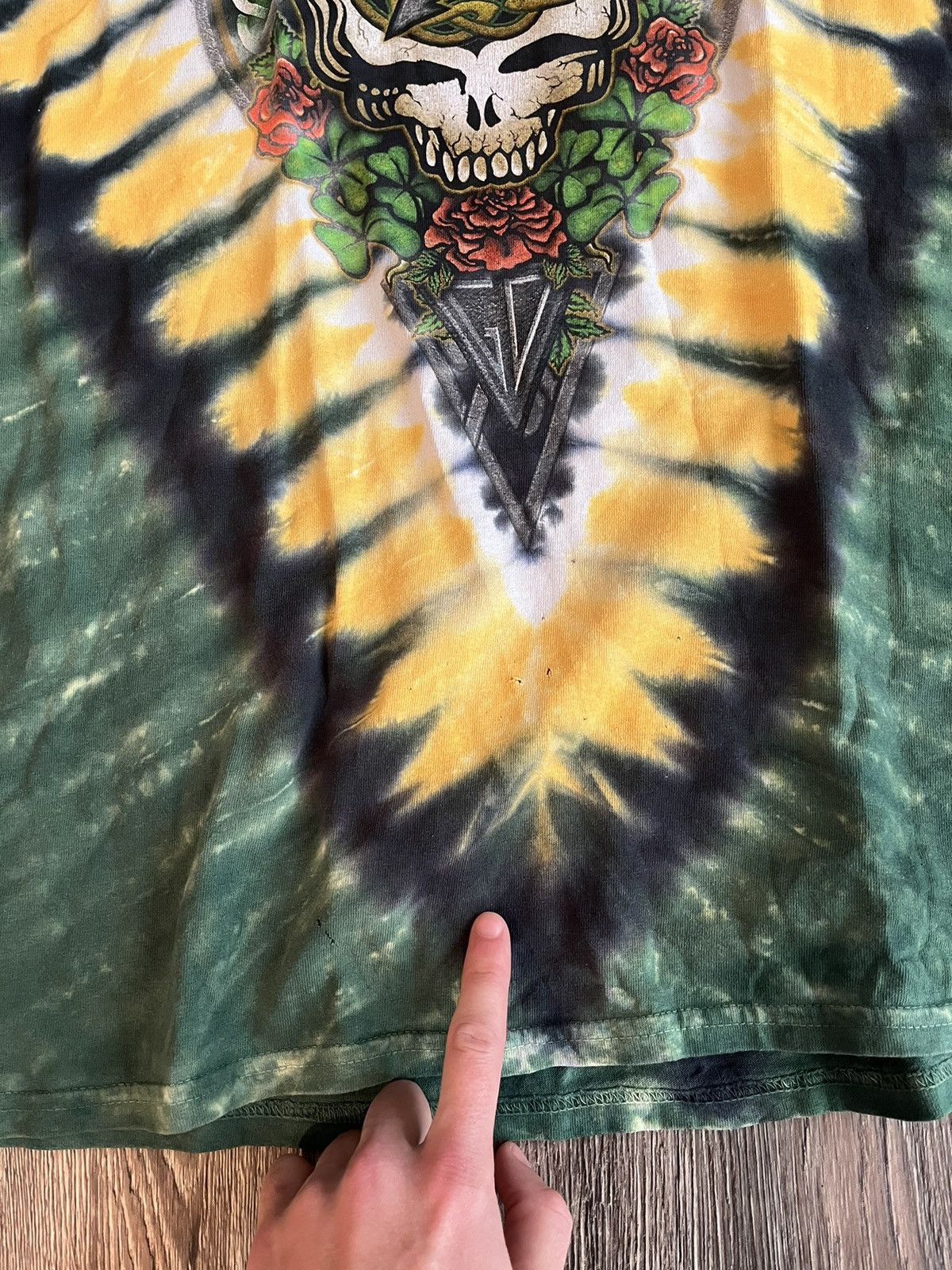 Band Tees VINTAGE GRATEFUL DEAD TIE DYE T-SHIRT AOP Size US L / EU 52-54 / 3 - 9 Thumbnail