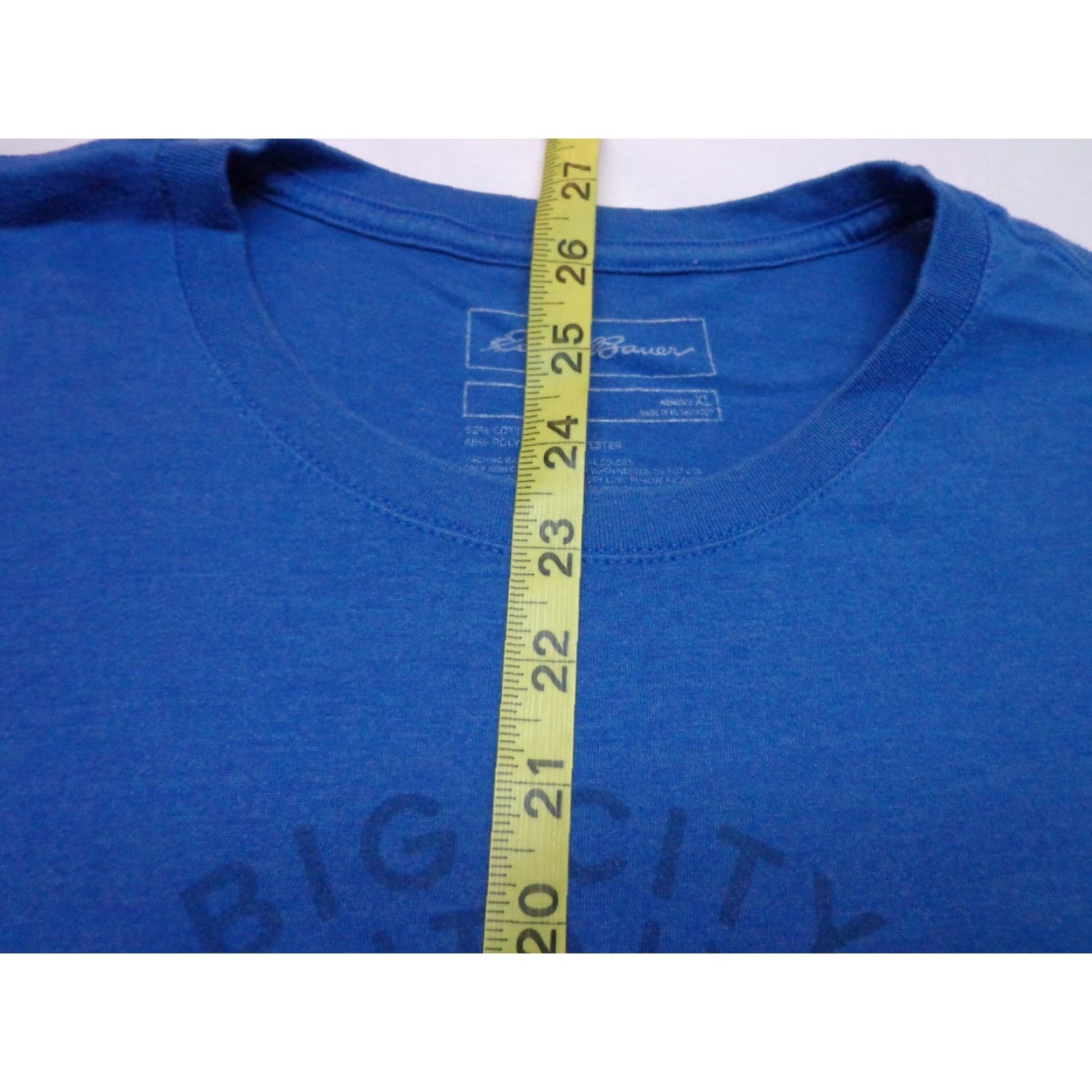 Eddie Bauer Eddie Bauer T-Shirt Graphic Big City Mountaineers Blue Women's XL Modern Mountain Theme Short Sleeve Scoop Neck Pullover Size XL / US 12-14 / IT 48-50 - 6 Thumbnail
