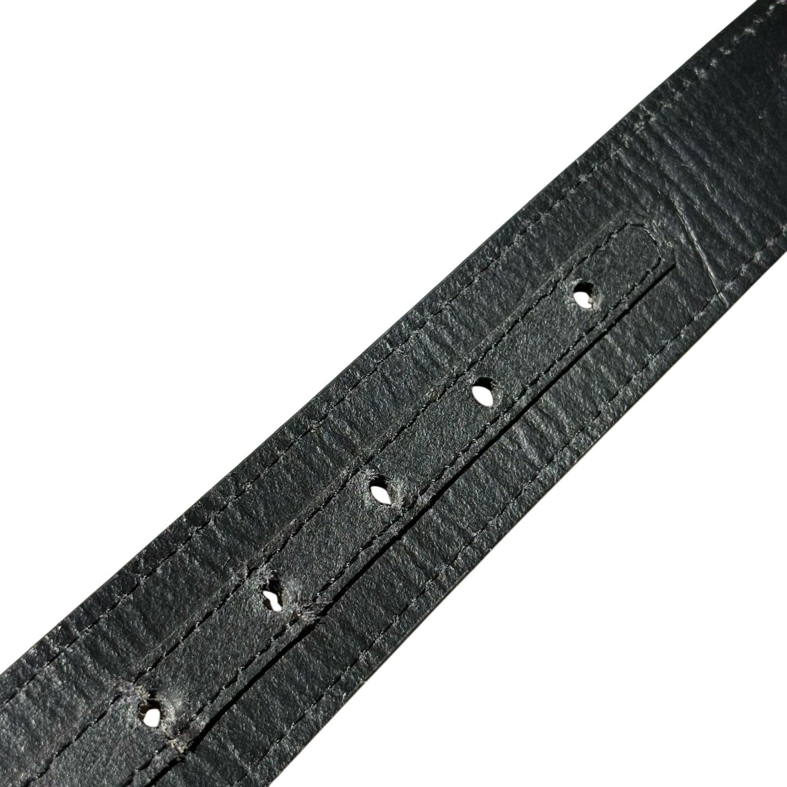 Other Vintage Black Leather Men's Belt Size ONE SIZE - 4 Thumbnail