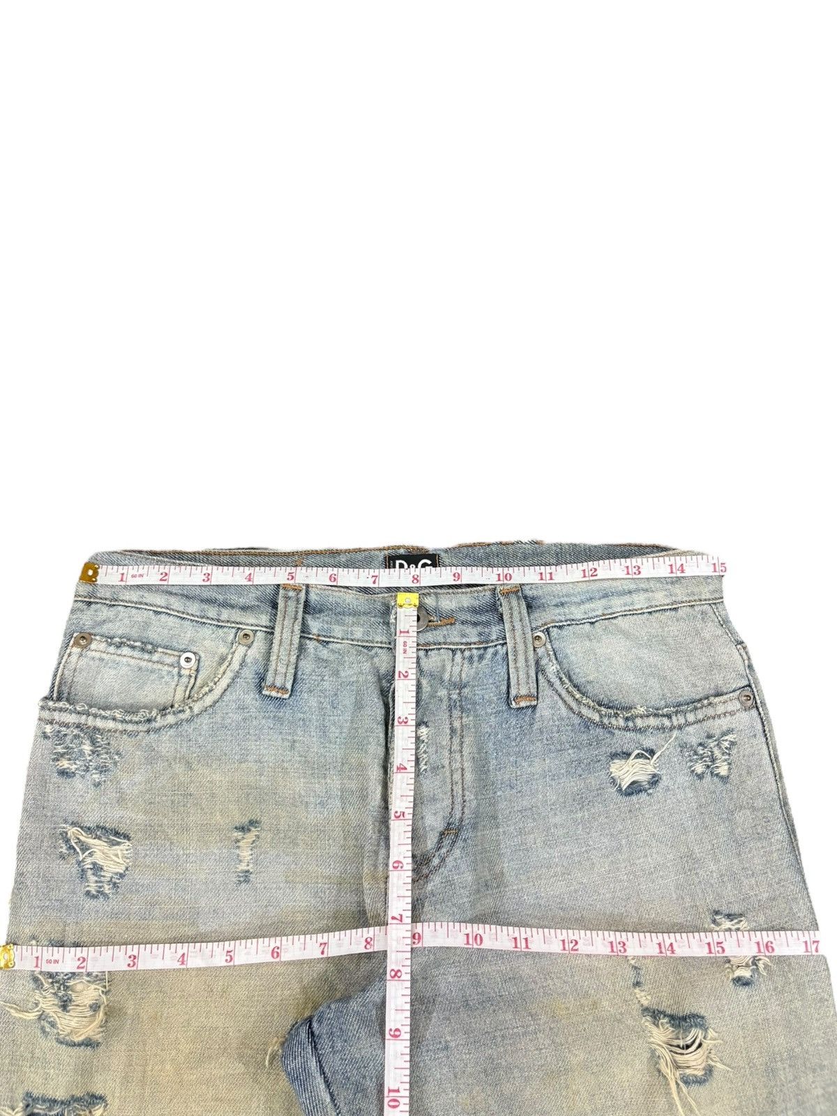 Dolce & Gabbana Vintage Dolce Gabbana DC Distressed Baggy Superman Jeans Size US 30 / EU 46 - 10 Thumbnail