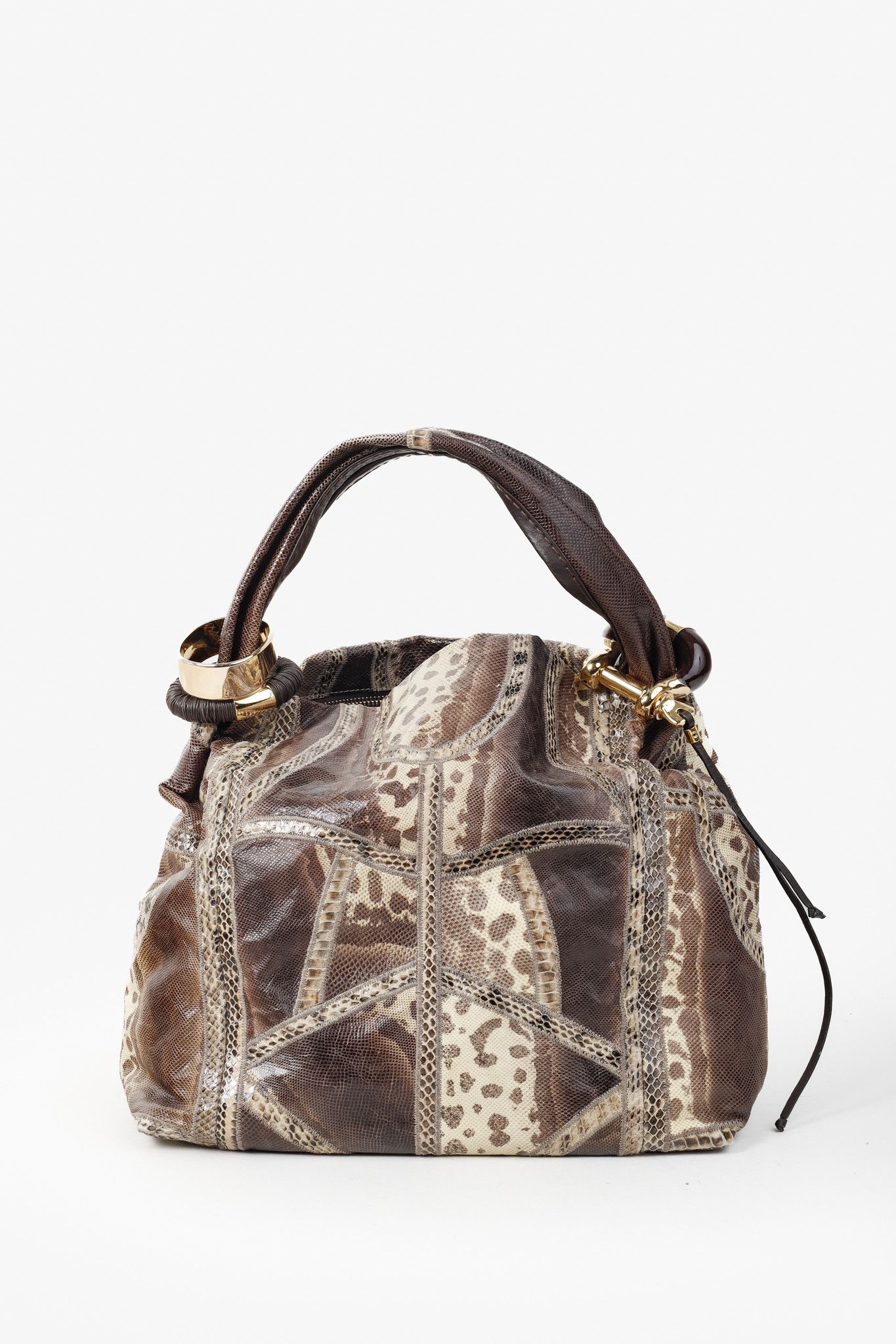 Jimmy Choo Jimmy Choo Snakeskin Patchwork Bangle Bag Size ONE SIZE - 1 Thumbnail