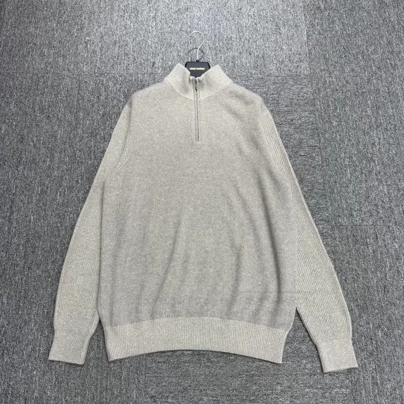 Loro Piana Loro Piana Half-Zip Cashmere Knit Top Size US XXL / EU 58 / 5 - 1 Thumbnail