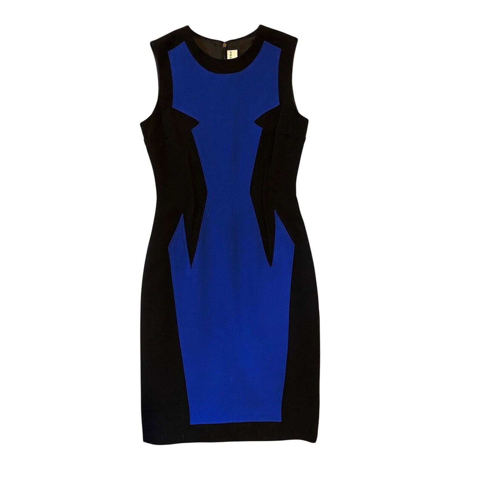 Prabal Gurung $1490 New Prabal Gurung 4 Blue Colorblock Dress Sheath Size S / US 4 / IT 40 - 3 Thumbnail