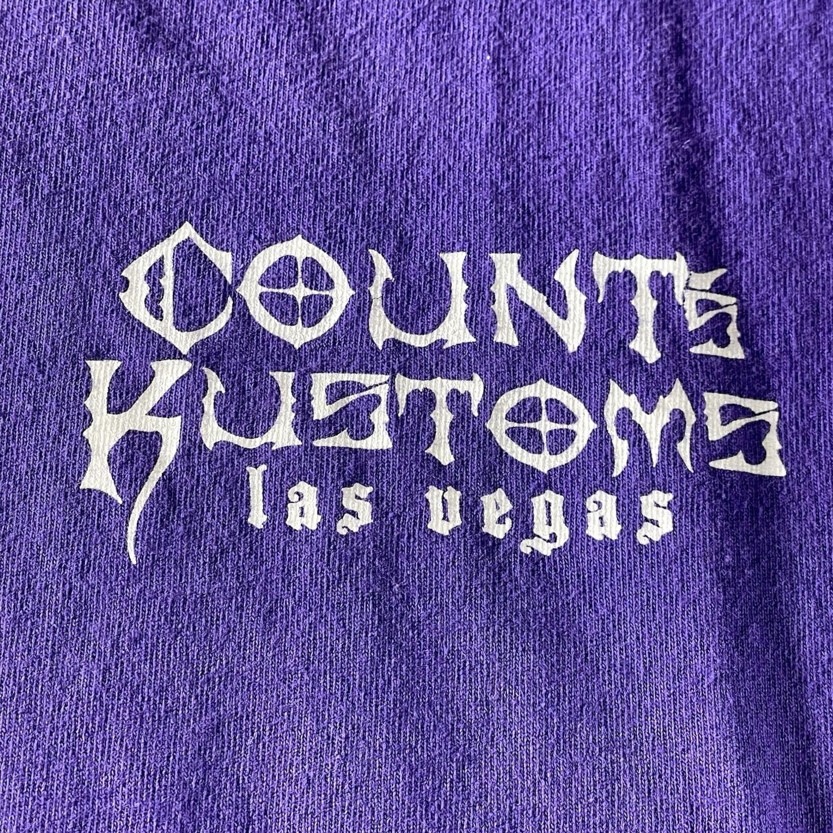 Vintage Counts Kustoms Shirt Men 4XL Purple Skull Graphic Print T-Shirt Cars Vintage No Size US XXL / EU 58 / 5 - 4 Thumbnail
