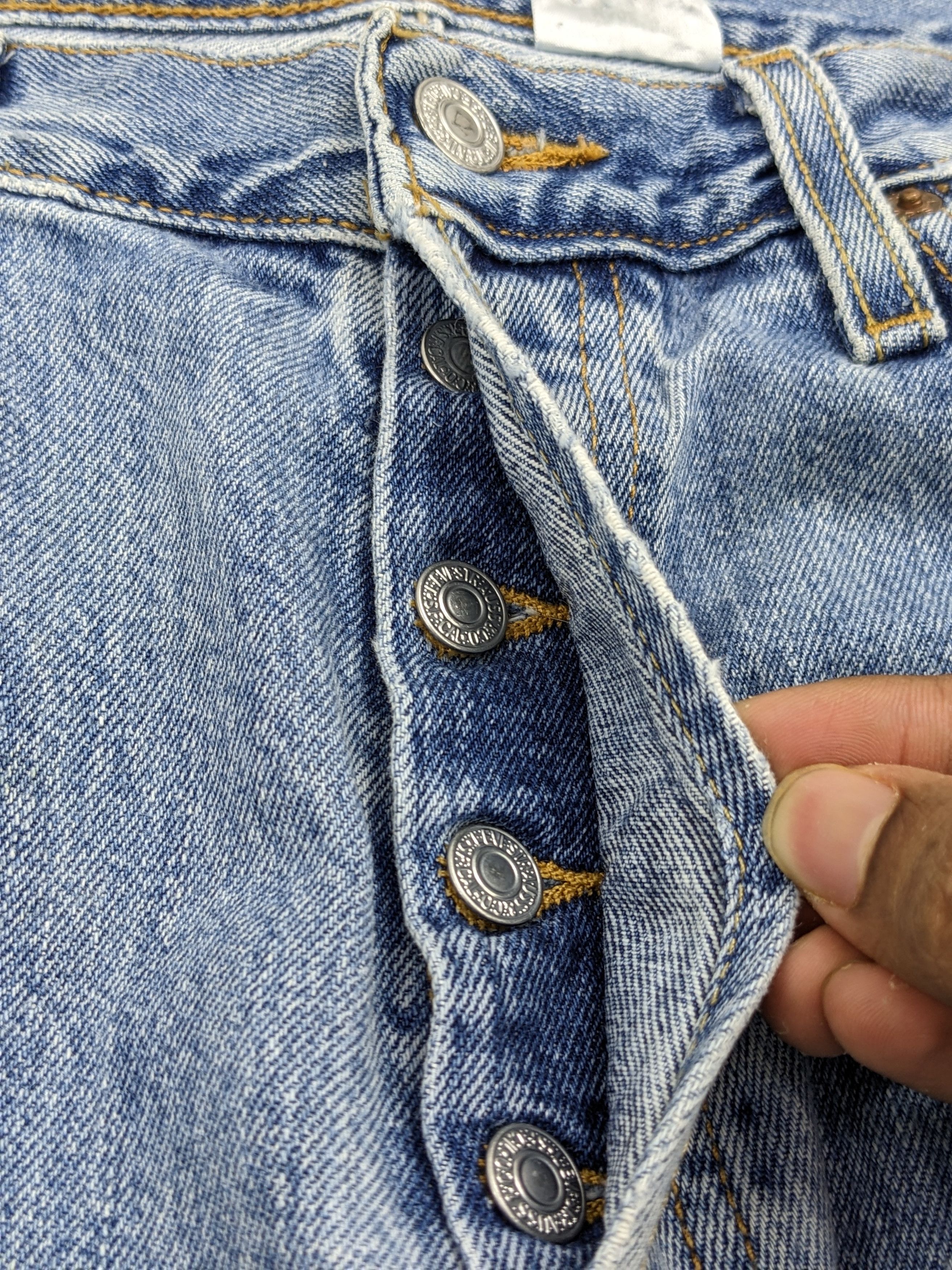 Levi's × Vintage Vintage Levis 501 Light Blue Jeans Size US 34 / EU 50 - 15 Thumbnail